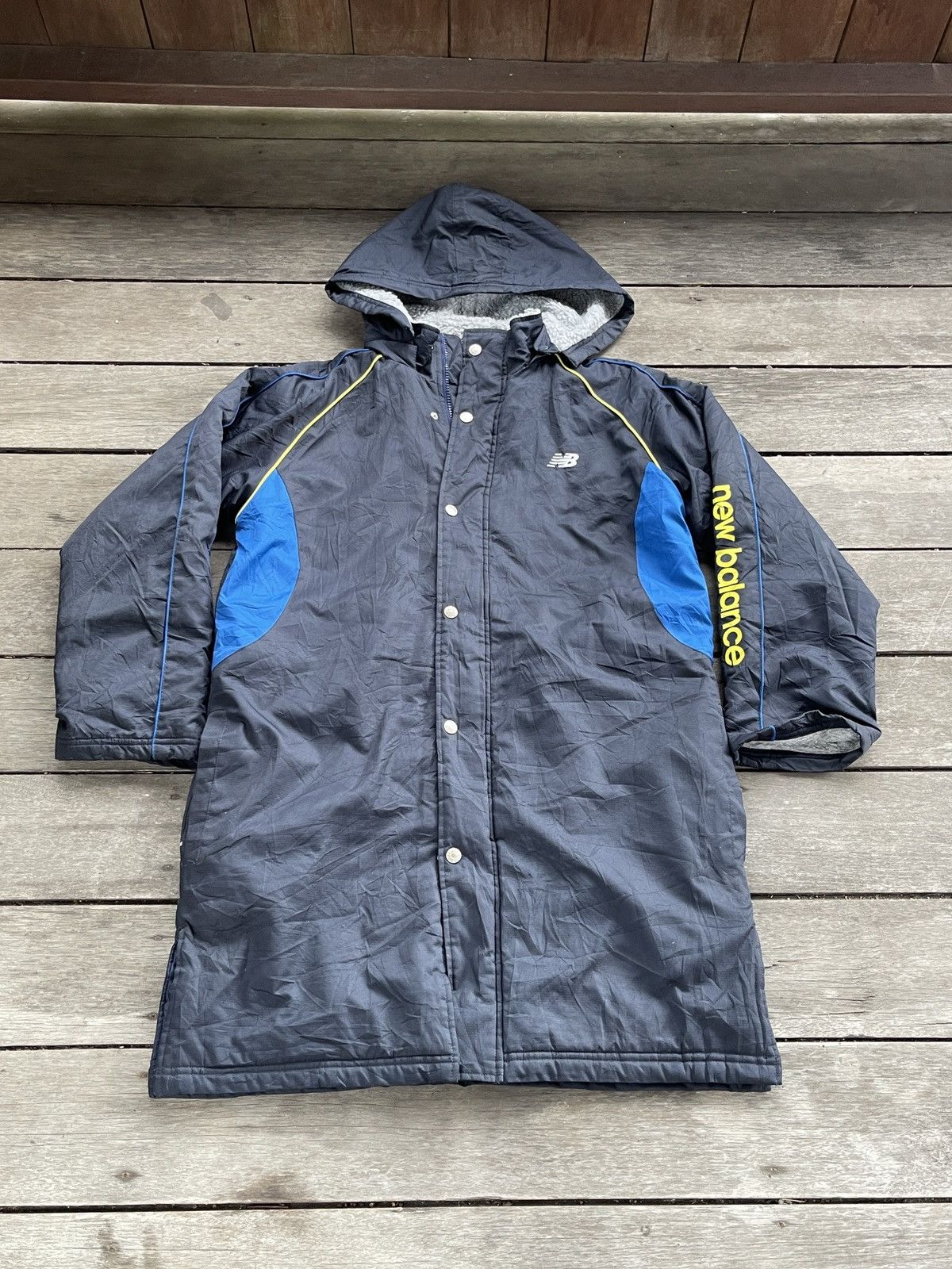 Japanese Brand × New Balance NEW BALANCE FULLZIPPER WITH BUTTON JACKET Size US XL / EU 56 / 4 - 1 Thumbnail