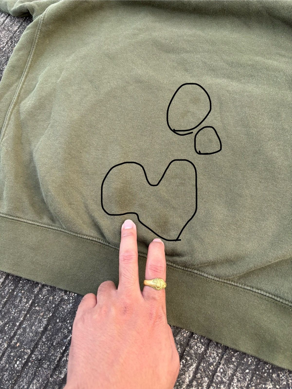 Nike Vintage Nike Logo Green Army Hoodie Size US XL / EU 56 / 4 - 20 Thumbnail