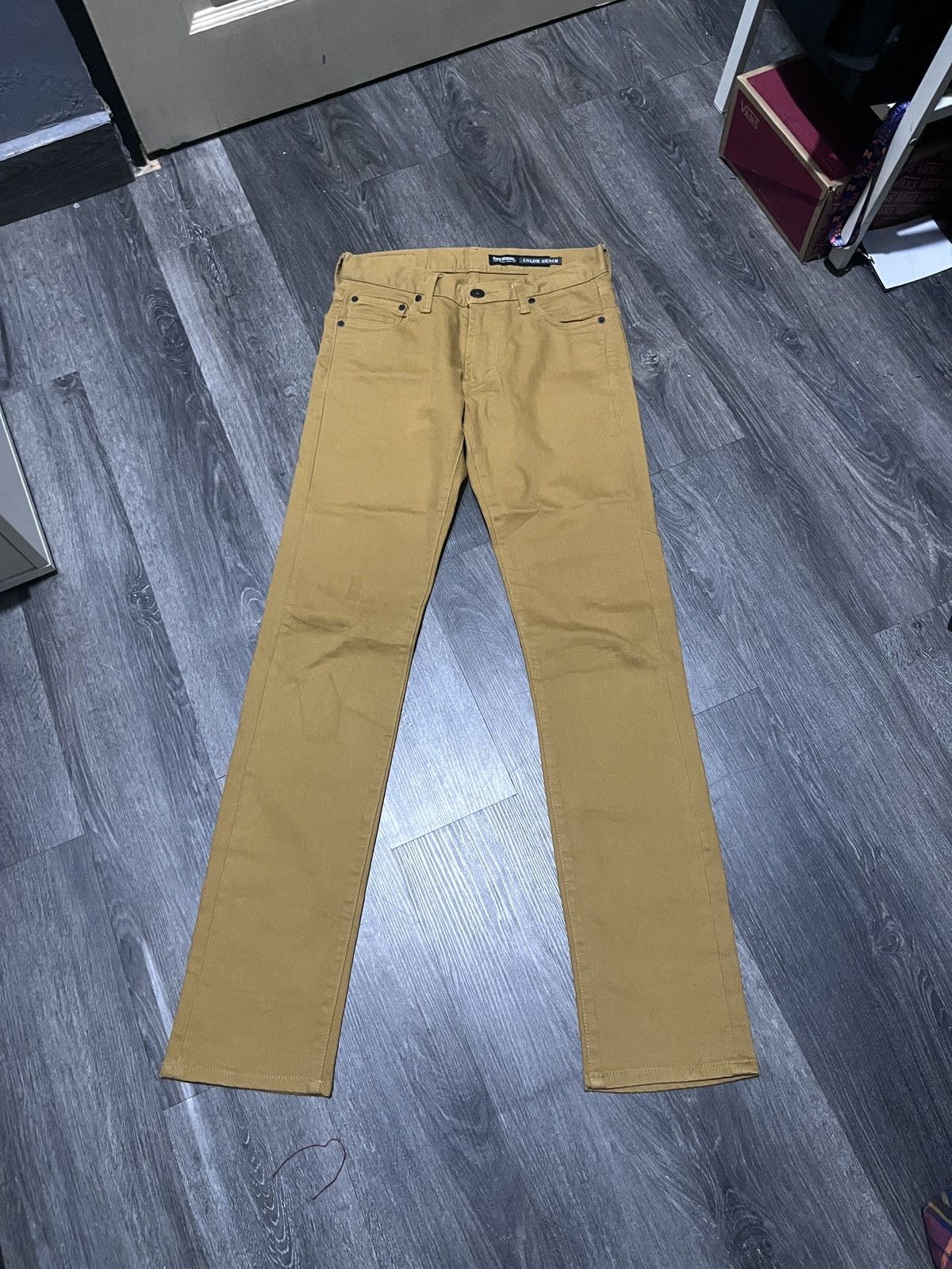 Hysteric Glamour × Japanese Brand × Tornado Mart Back Number Color Denim Edition (Mustard Yellow) Size US 30 / EU 46 - 1 Thumbnail
