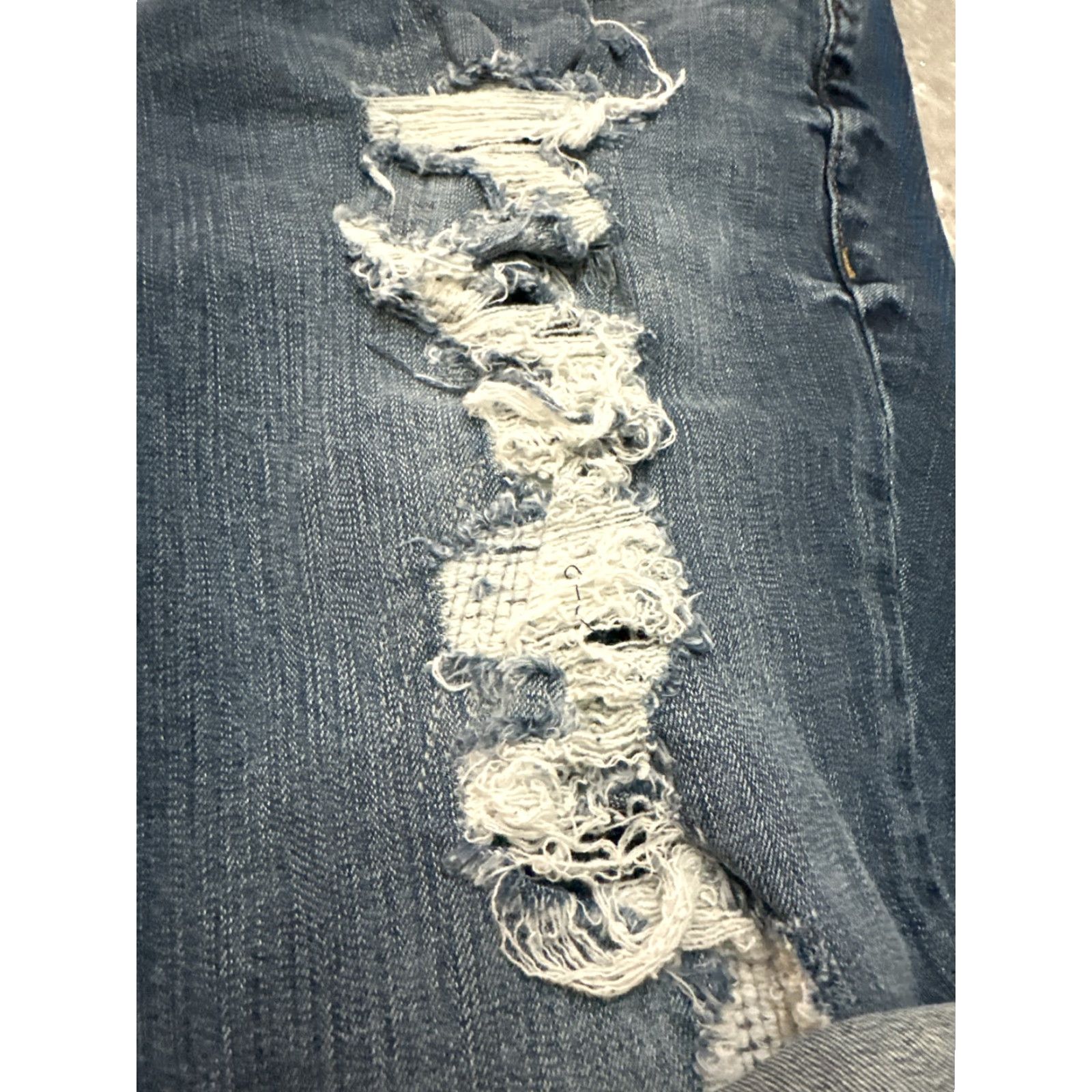 Torrid Torrid Boyfriend Shorts 18 Blue Denim Pockets Ripped Distressed Stretch Plus Size 40" / US 18 - 7 Thumbnail