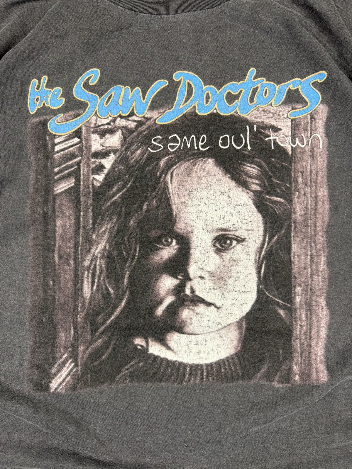 Rare Vintage 1996 The Saw Doctors same oul town graphic tee