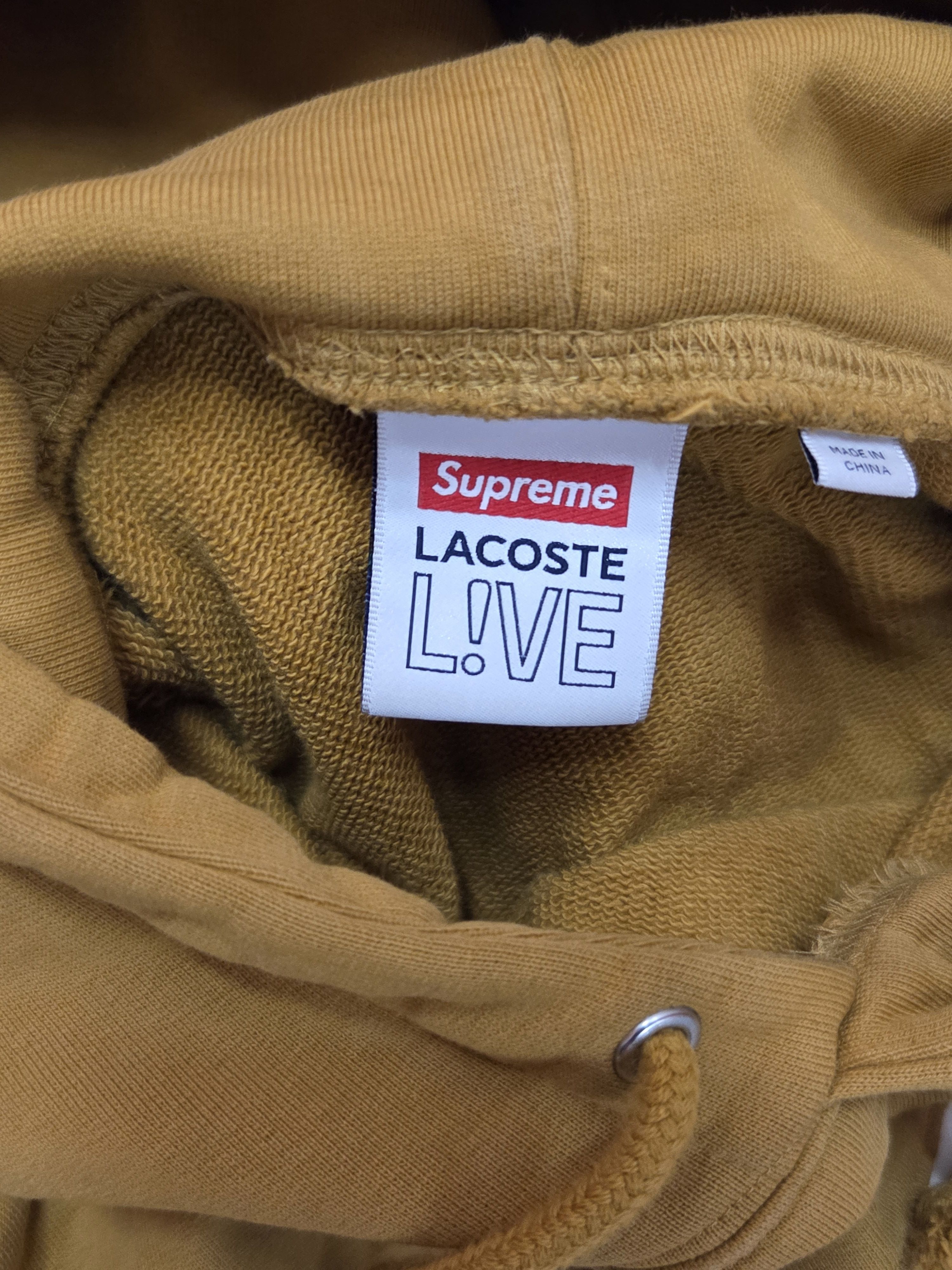 Supreme Supreme LACOSTE Logo Panel Hooded Sweatshirt Size US M / EU 48-50 / 2 - 2 Thumbnail