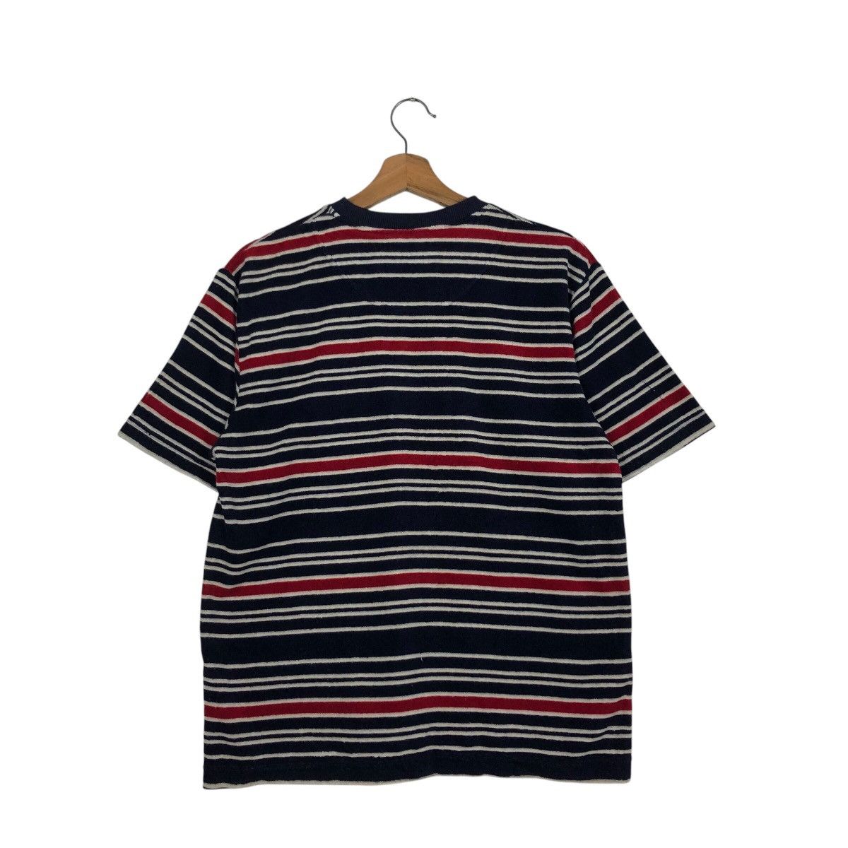 Japanese Brand 📌Vintage Striped Design T-Shirt Round Neck Piko Size US M / EU 48-50 / 2 - 9 Thumbnail