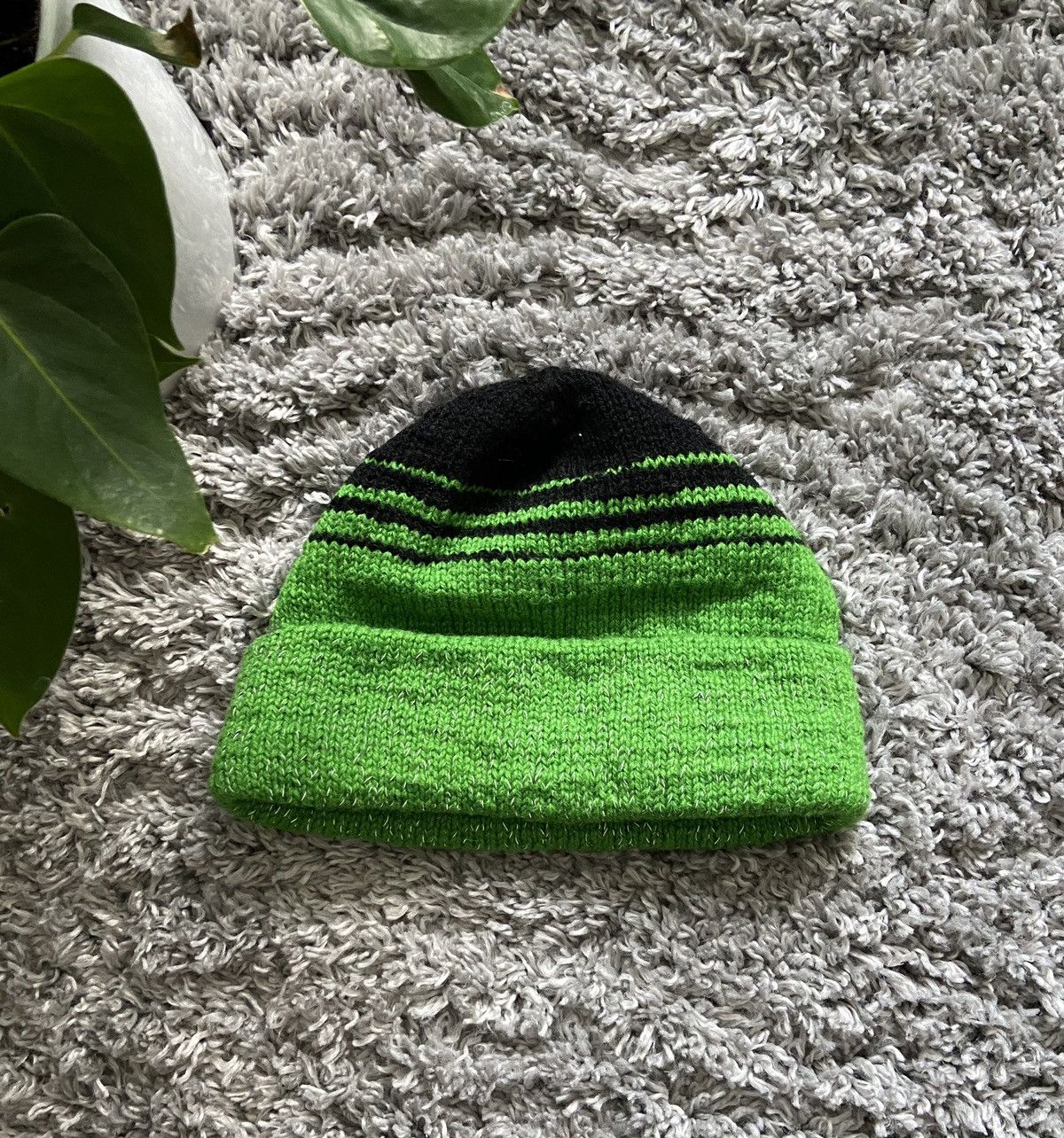 Japanese Brand × Vintage Reflective knitted beanie Size ONE SIZE - 2 Thumbnail