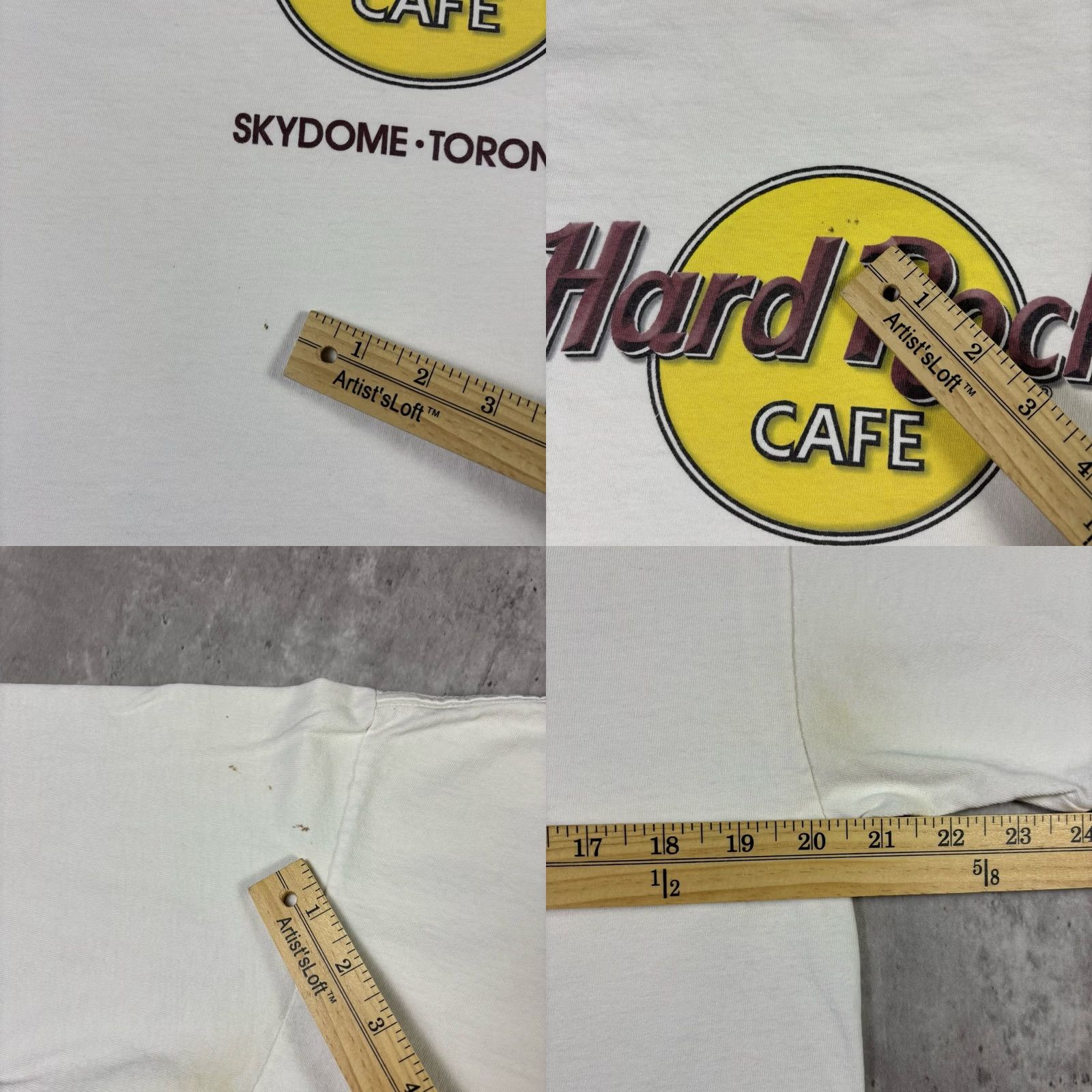 Hard Rock Cafe VINTAGE Hard Rock Cafe T Shirt Toronto White L Mens 90s Size US L / EU 52-54 / 3 - 8 Thumbnail