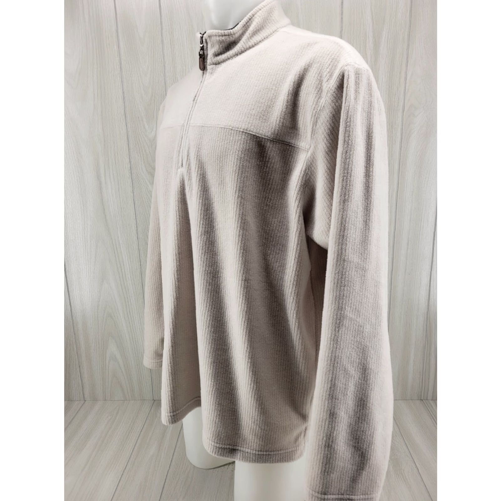 Vintage VINTAGE Pro Tour Golf 1/4 Zip Pullover Fleece Men’s XL Khaki Size US XL / EU 56 / 4 - 2 Thumbnail