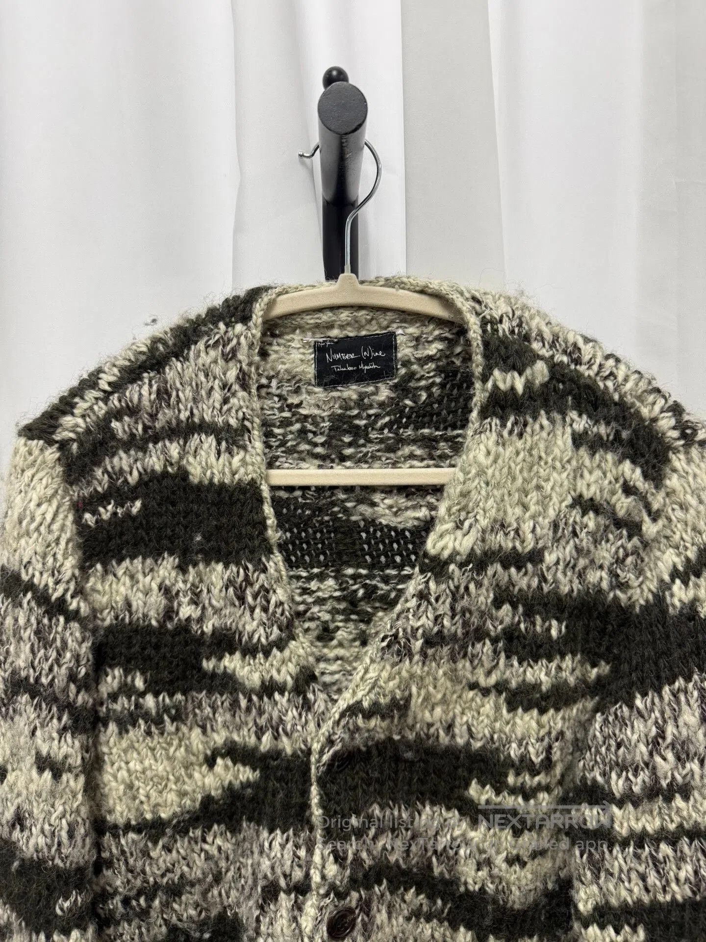 Number (N)ine Number (N)ine 04AW Tiger Stripe Wool Cardigan. Size US M / EU 48-50 / 2 - 4 Thumbnail