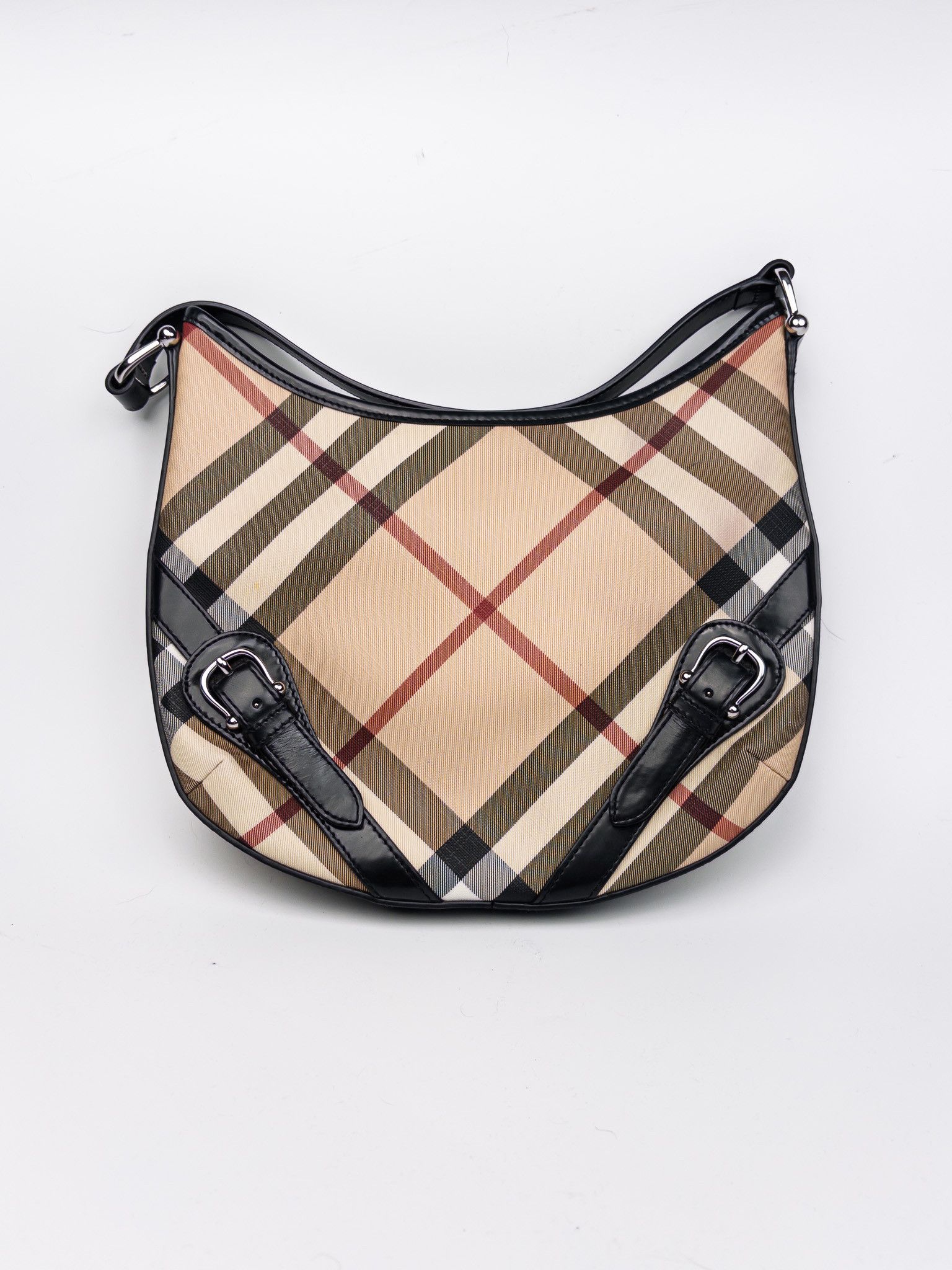 Burberry Burberry Nova Check Shadow Horse Leather PVC Bag Size ONE SIZE - 5 Thumbnail