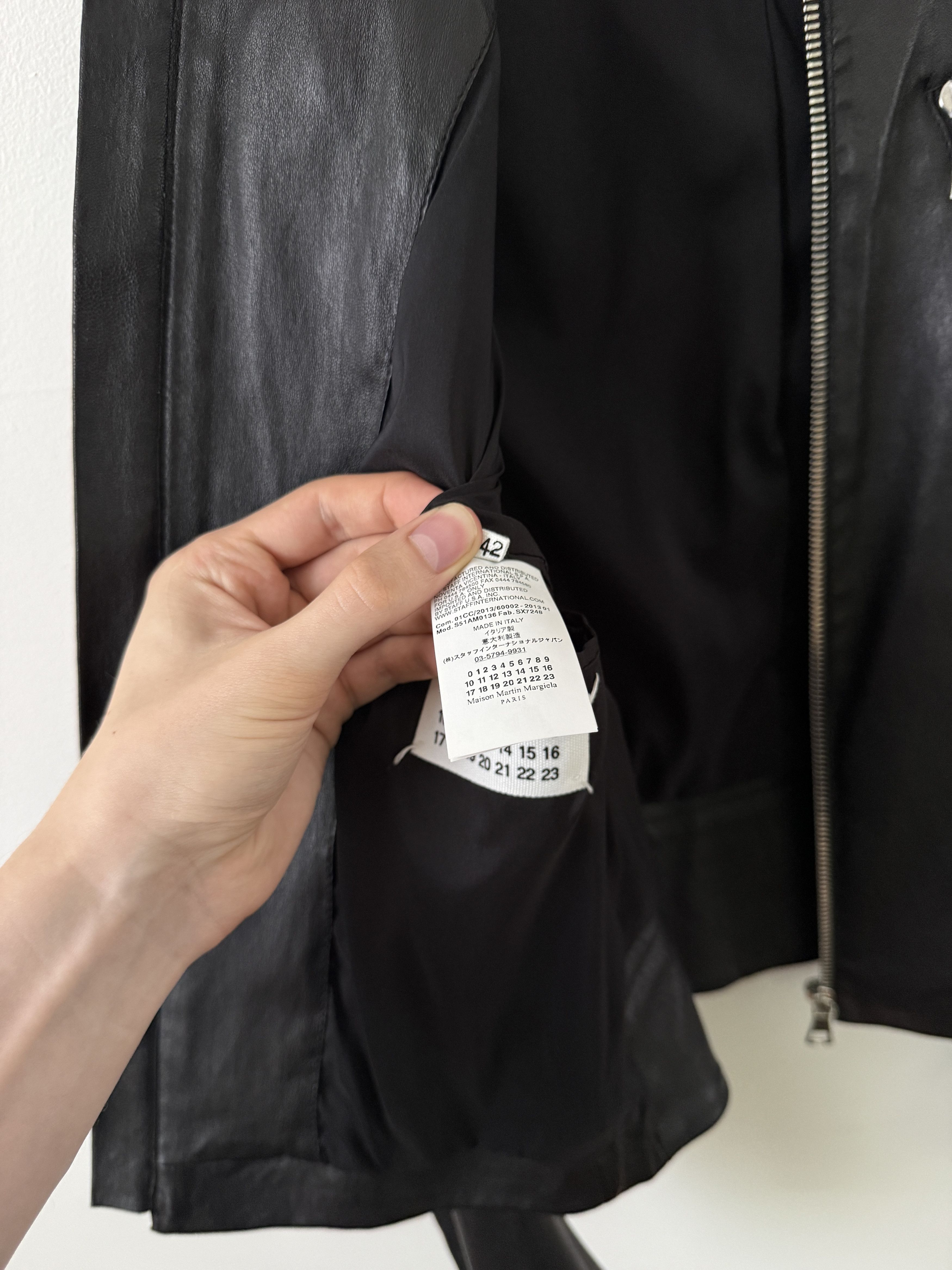 Maison Margiela 2013 5 Zip Leather Moto Jacket Size M / US 6-8 / IT 42-44 - 20 Thumbnail
