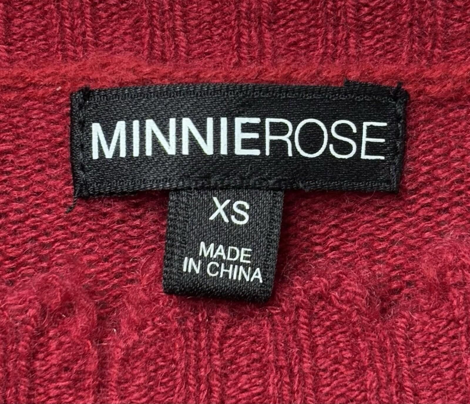 Other Minnie Rose Cashmere Sweater Women's XS Fringe Crew Neck Size XS / US 0-2 / IT 36-38 - 2 Thumbnail