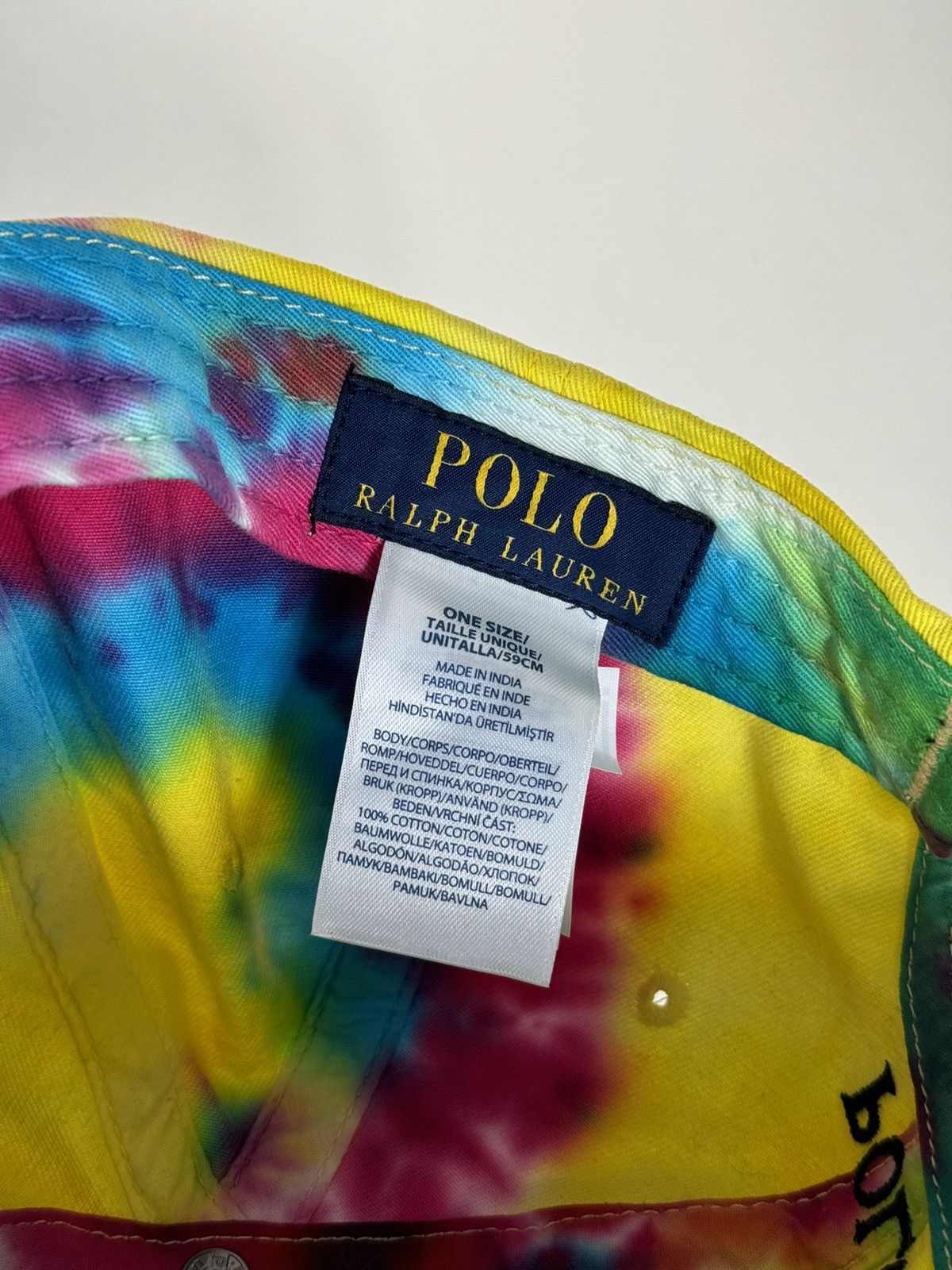 Polo Ralph Lauren × Ralph Lauren Polo Ralph Lauren Colorful Tie Dye Cap Size ONE SIZE - 7 Thumbnail