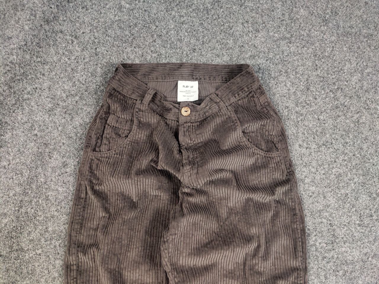 Japanese Brand Play Up Design Mom Baggy Corduroy Women's Pants Size 28" / US 6 / IT 42 - 6 Thumbnail