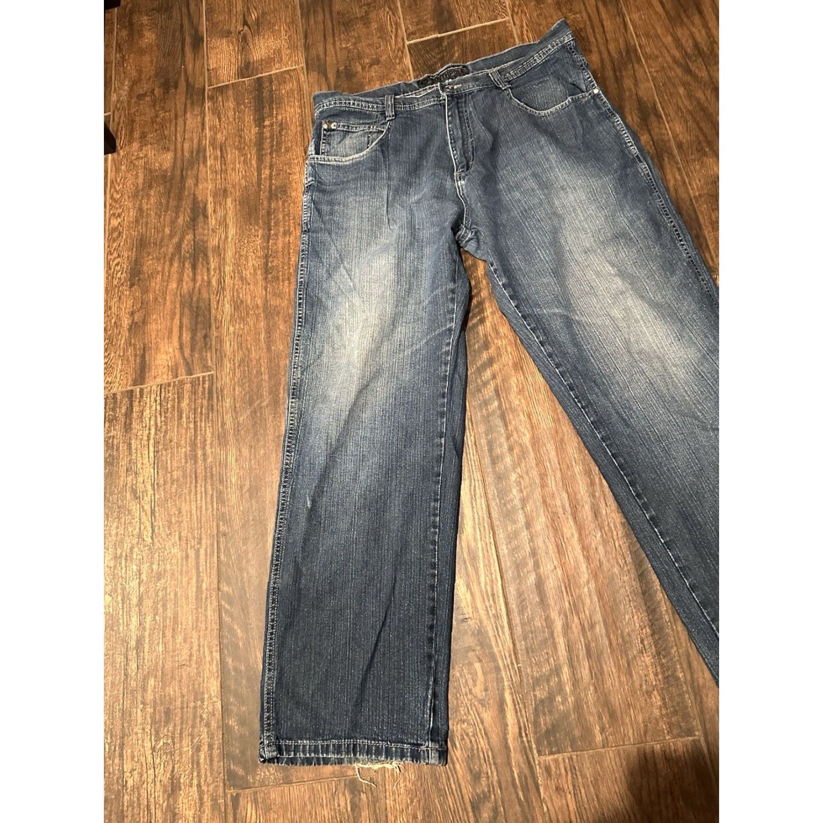 Southpole Vintage Southpole Jeans Baggy Wide-Leg Denim Blue 38 Men 5-Pocket 32 In inseam Y2K 90s Grunge Hip Hop Retro Vintage Size US 38 / EU 54 - 3 Thumbnail