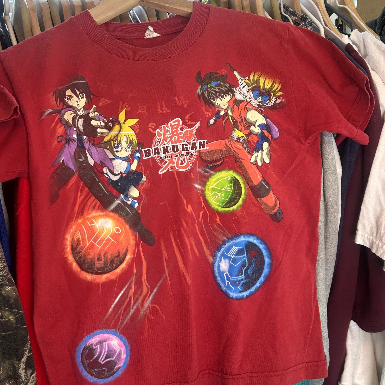 Vintage Y2K Kids Bakugan Graphic T-Shirt Size US L / EU 52-54 / 3 - 3 Thumbnail