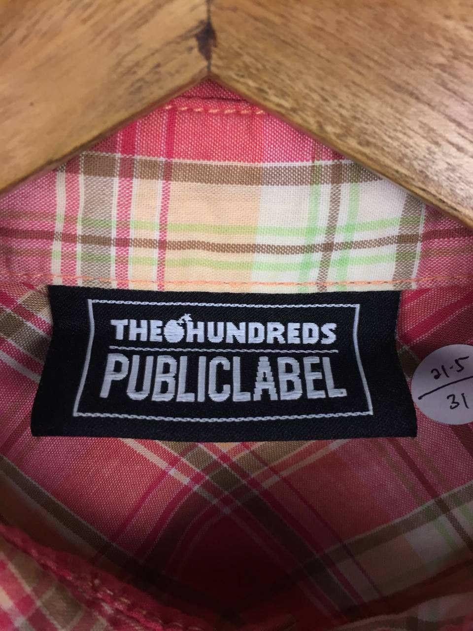 The Hundreds The Hundreds Public Label Adam Bomb Logo Plaid Shirt Size L Size US L / EU 52-54 / 3 - 12 Thumbnail