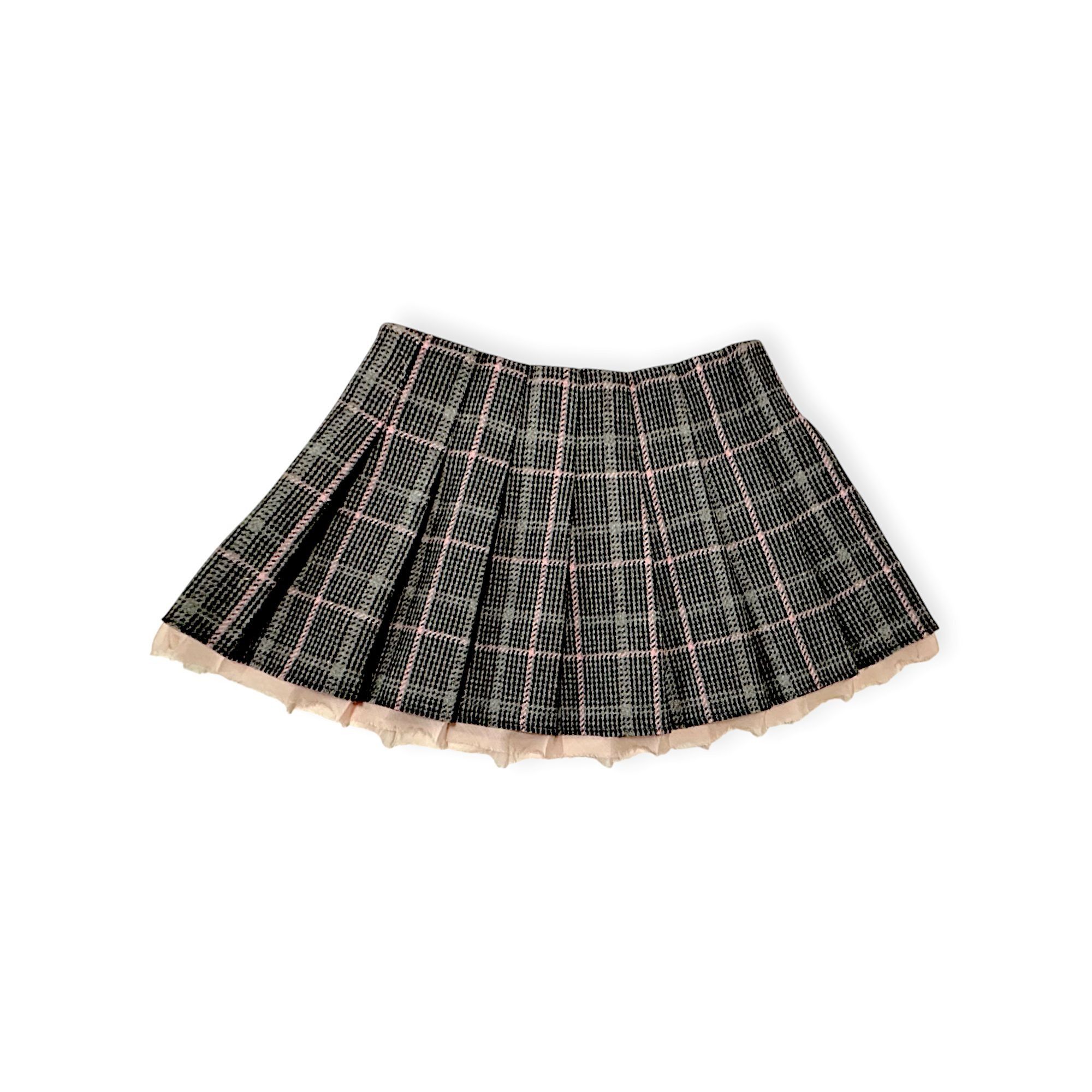 LoveShackFancy Loveshackfancy Rooney Pleated Wool Miniskirt, Plaid, Size 10 Size 32" / US 10 / IT 46 - 6 Thumbnail