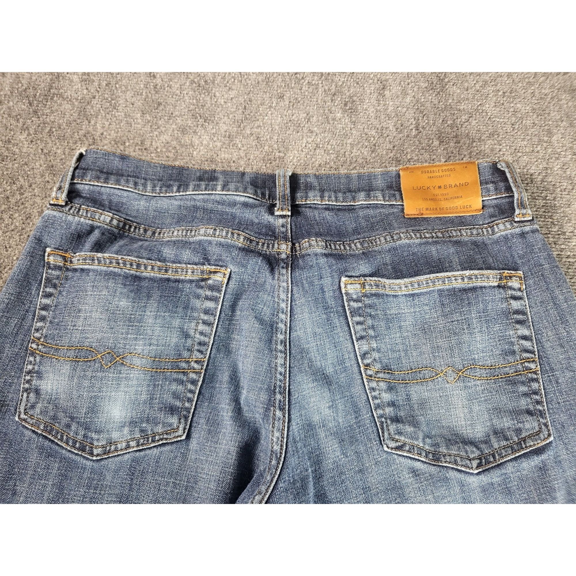 Lucky Brand Lucky Brand 221 Straight Jeans Men Sz 34/30 Blue Denim Durab Size US 34 / EU 50 - 9 Thumbnail