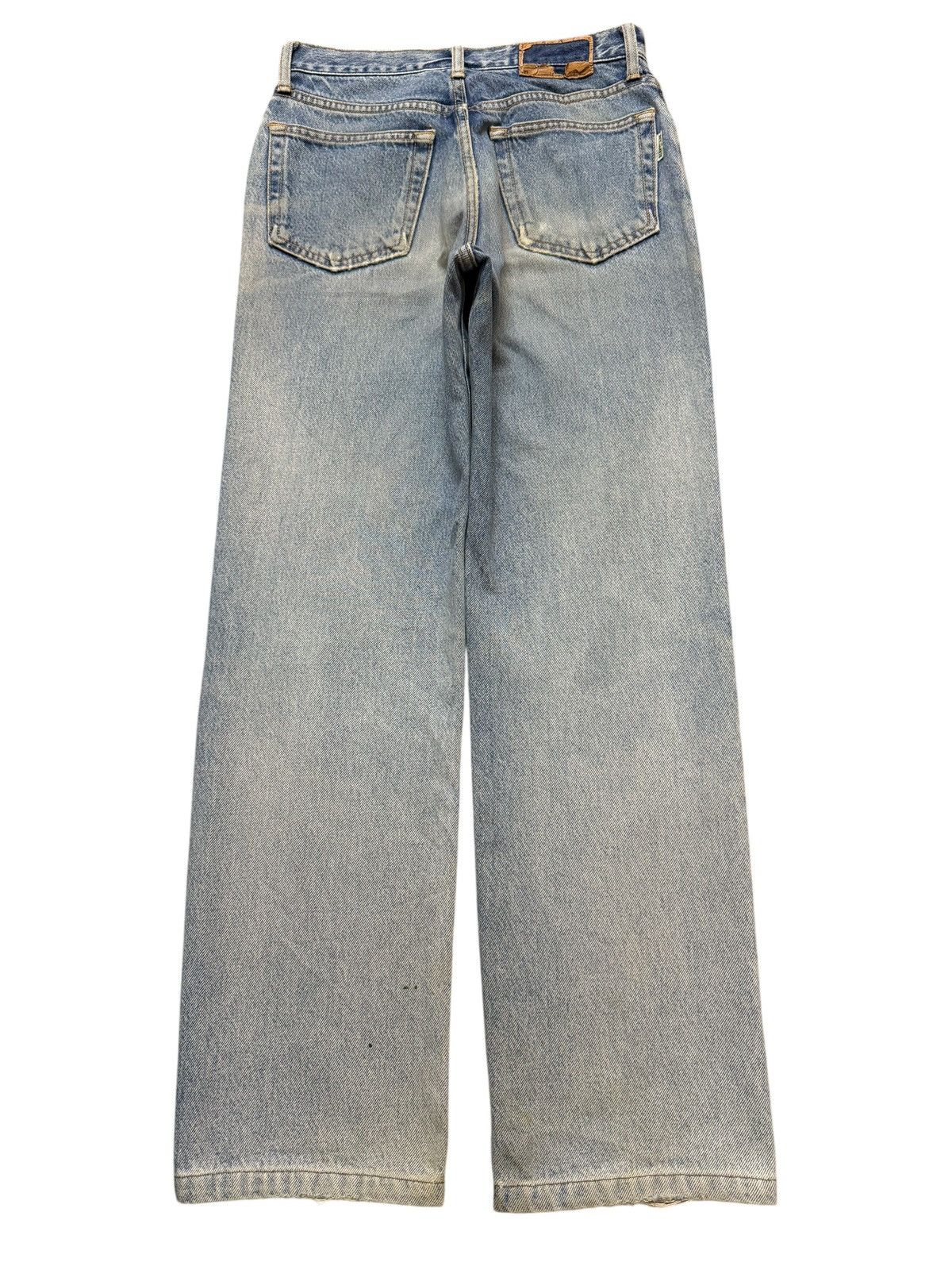 Edwin Vintage 90s Edwin Blue Faded Wash Distressed Straight Leg Size 27" / US 4 / IT 40 - 2 Thumbnail