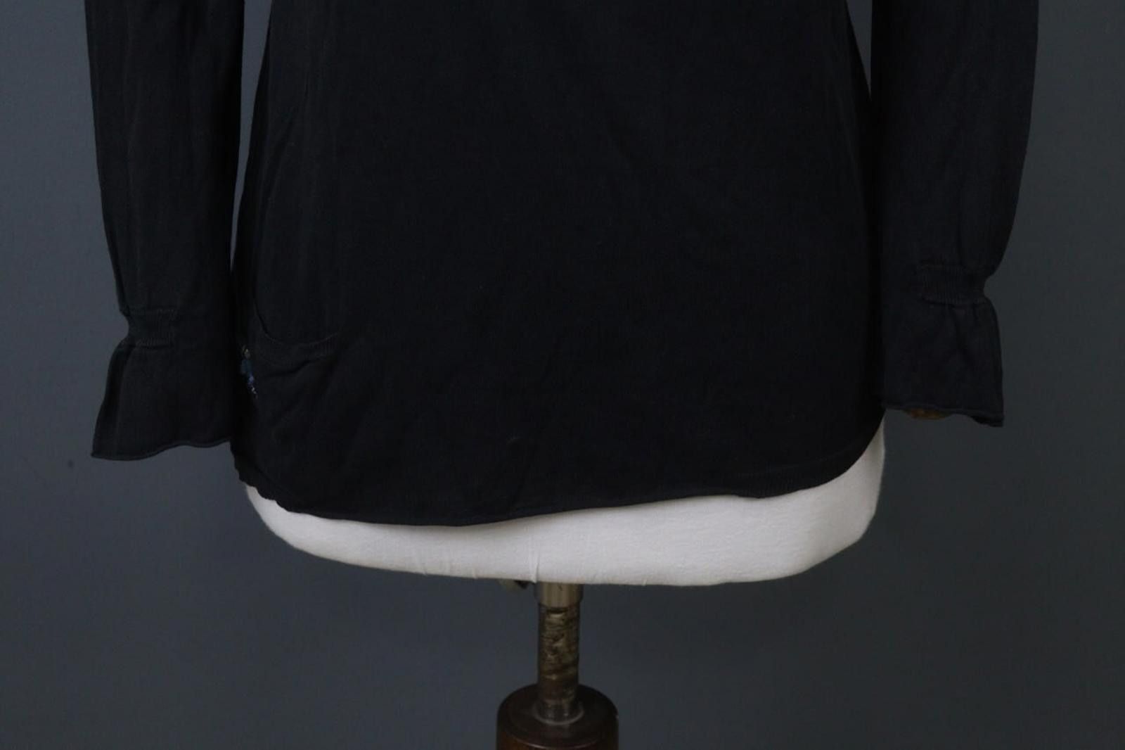 Zadig & Voltaire Zadig & Voltaire Black Stretch Relaxed Top Blouse Size M Size M / US 6-8 / IT 42-44 - 3 Thumbnail