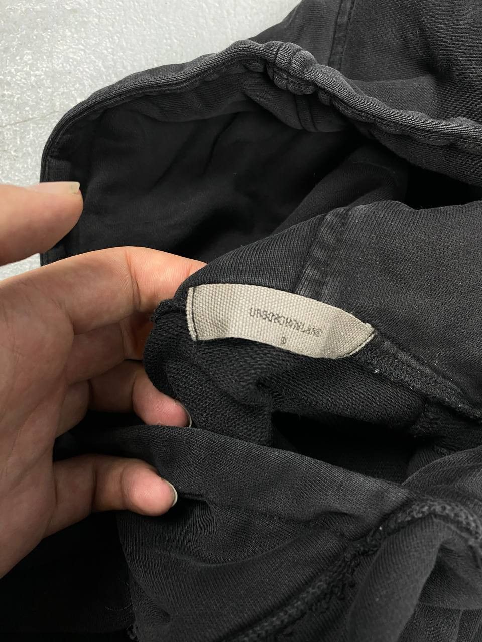 Japanese Brand × Vintage Acid washed faded Zippered Oversized Hoodie Ripped Size US L / EU 52-54 / 3 - 8 Thumbnail