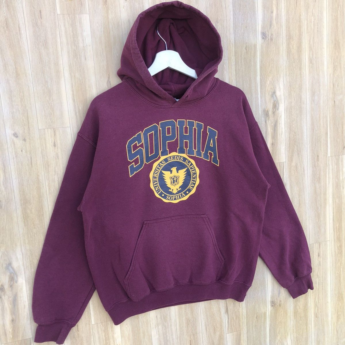 Vintage Vintage University Of Sophia Hoodie Sweatshirt Size US M / EU 48-50 / 2 - 2 Thumbnail