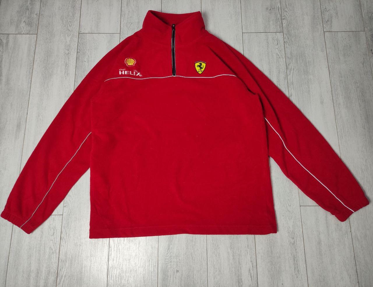 Ferrari Vintage Ferrari Racing Fleece Jacket Half Zip Size XL Size US XL / EU 56 / 4 - 1 Thumbnail