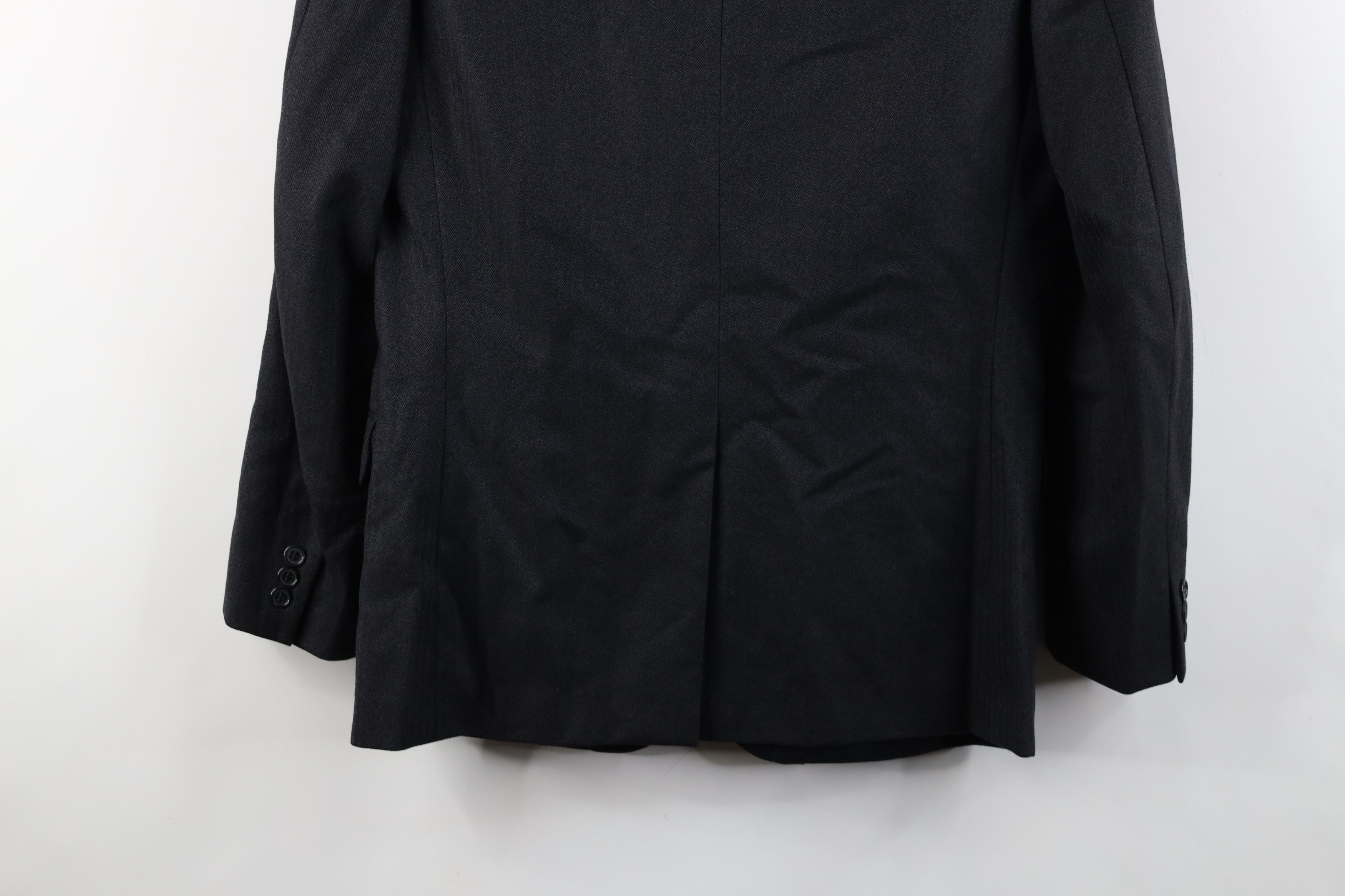 Vintage NOS Vintage 50s Suit Coat Blazer Jacket Charcoal Gray Size US L / EU 52-54 / 3 - 15 Thumbnail