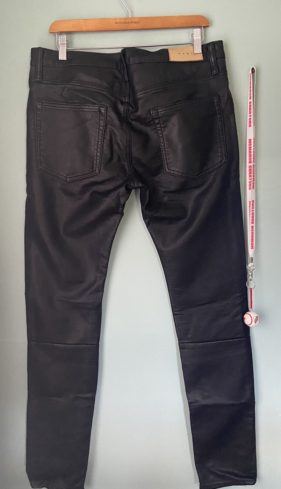 MNML Leather Pants Size US 33 - 2 Thumbnail