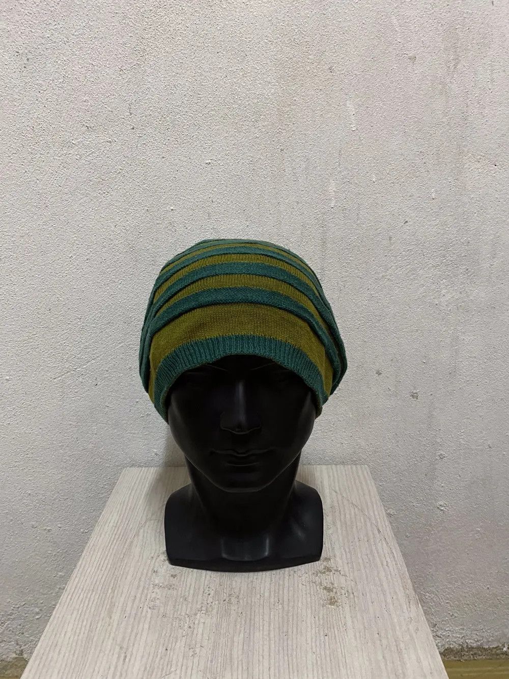 Japanese Brand Japanese Brand Rare Design Stripe Beanie Hat Size ONE SIZE - 2 Thumbnail