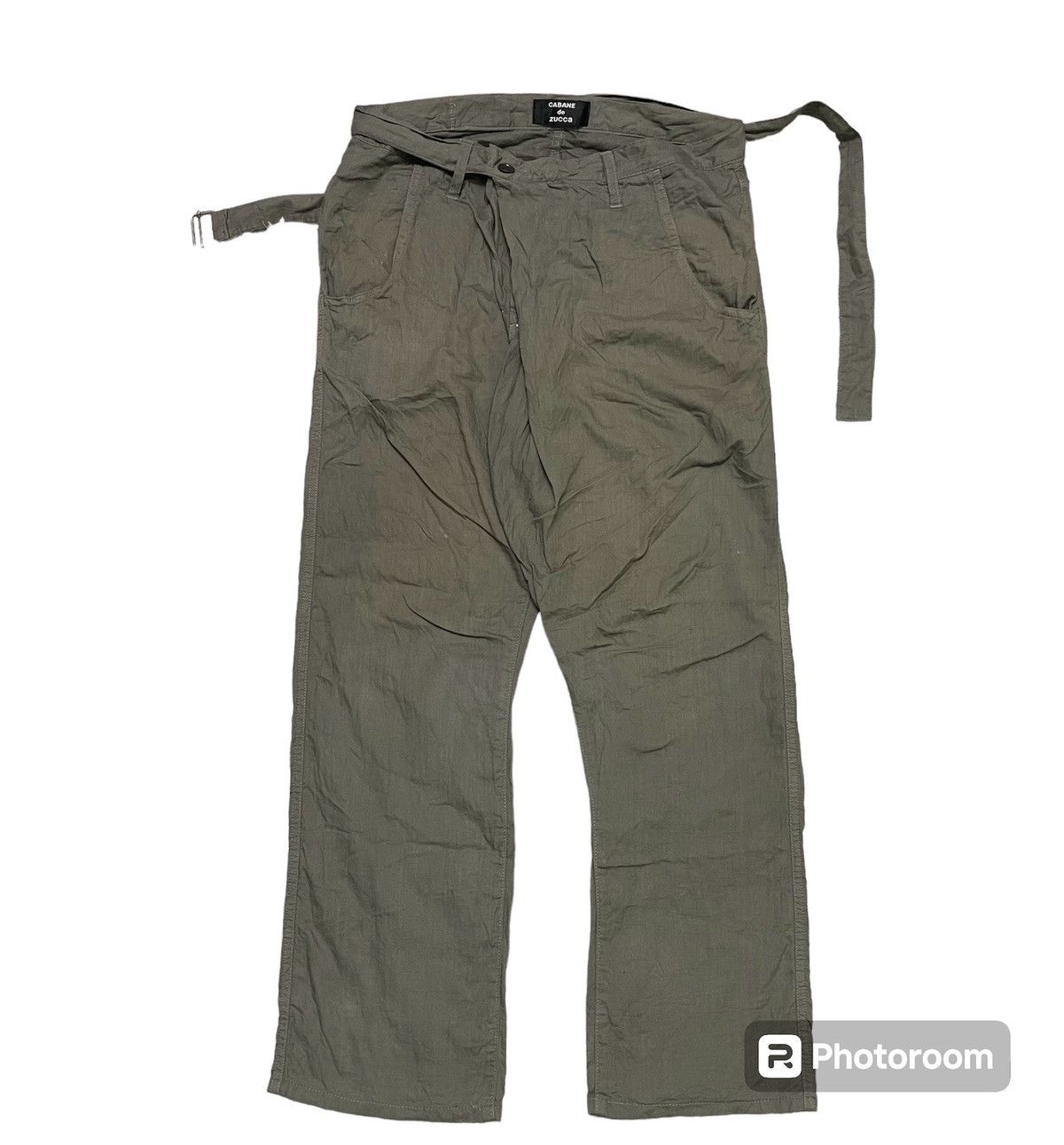 Image of 90's Issey Miyake ‘Cabane De Zucca’ Rilex Pant in Green, Men's (Size 33)