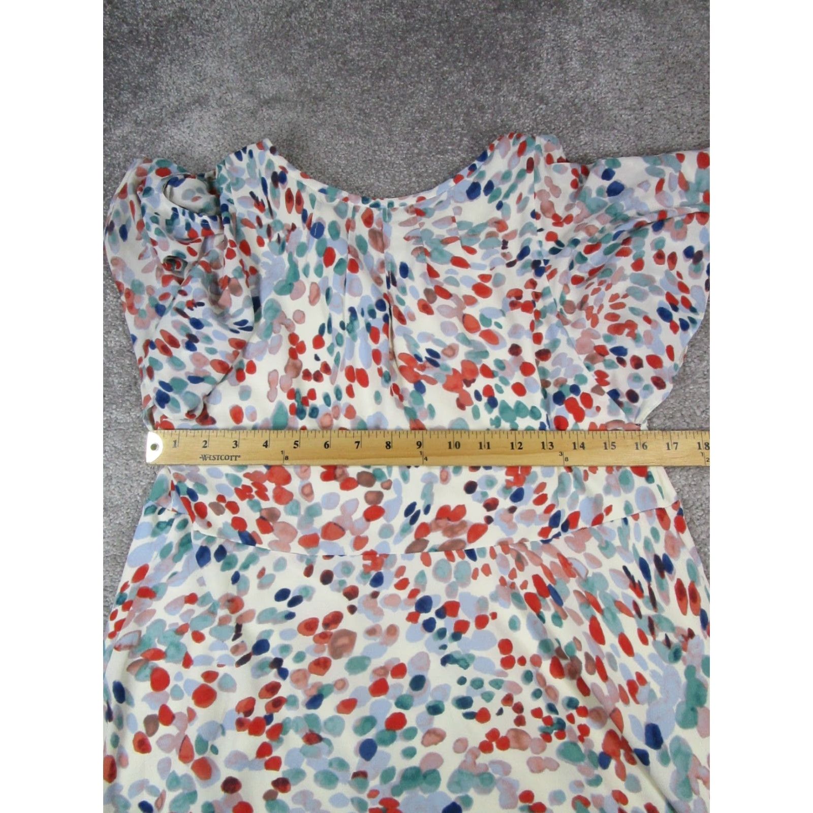 Vintage Maeve Dress Womens XS White Red Blue Blouson Size XS / US 0-2 / IT 36-38 - 5 Thumbnail