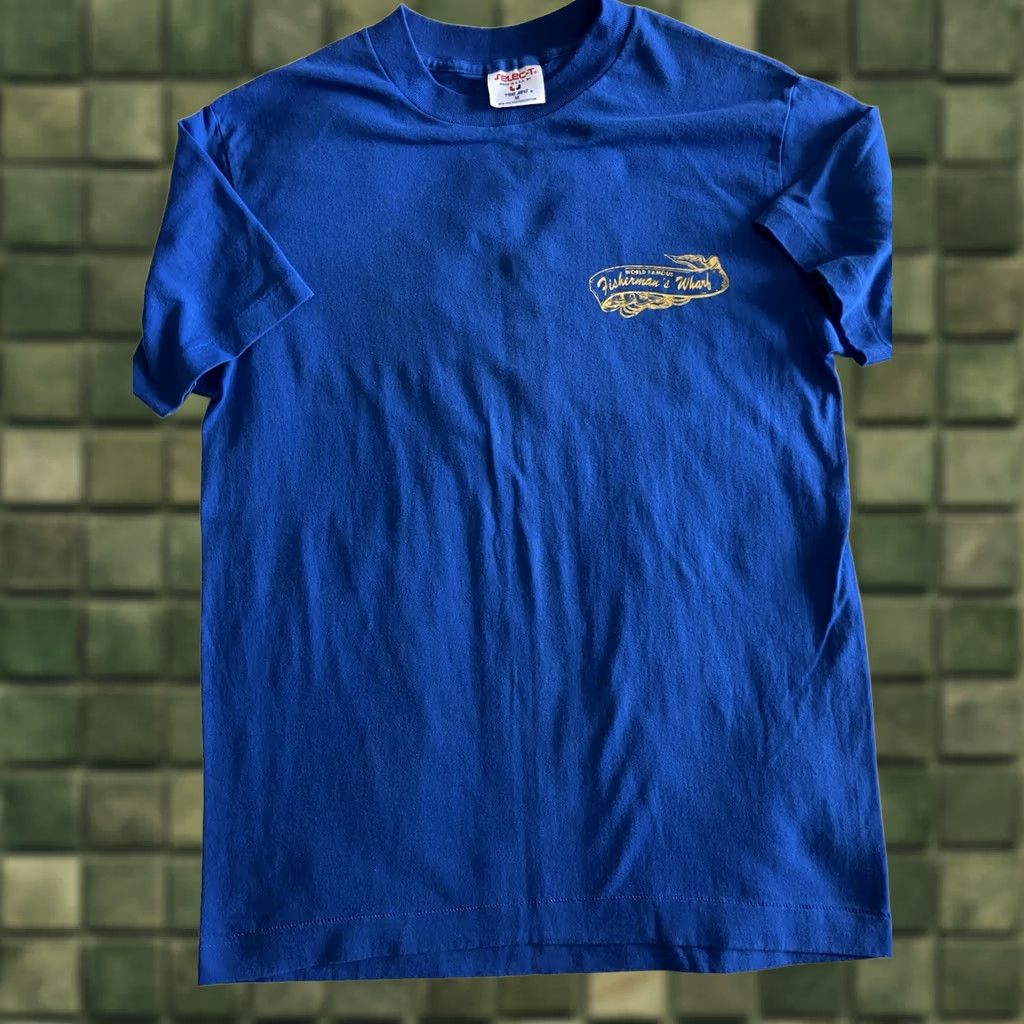 Vintage VINTAGE World Famous Fisherman’s Wharf VA West Point M USA Made Selec-T T-Shirt 90s Art Funny Mens Size US M / EU 48-50 / 2 - 1 Thumbnail