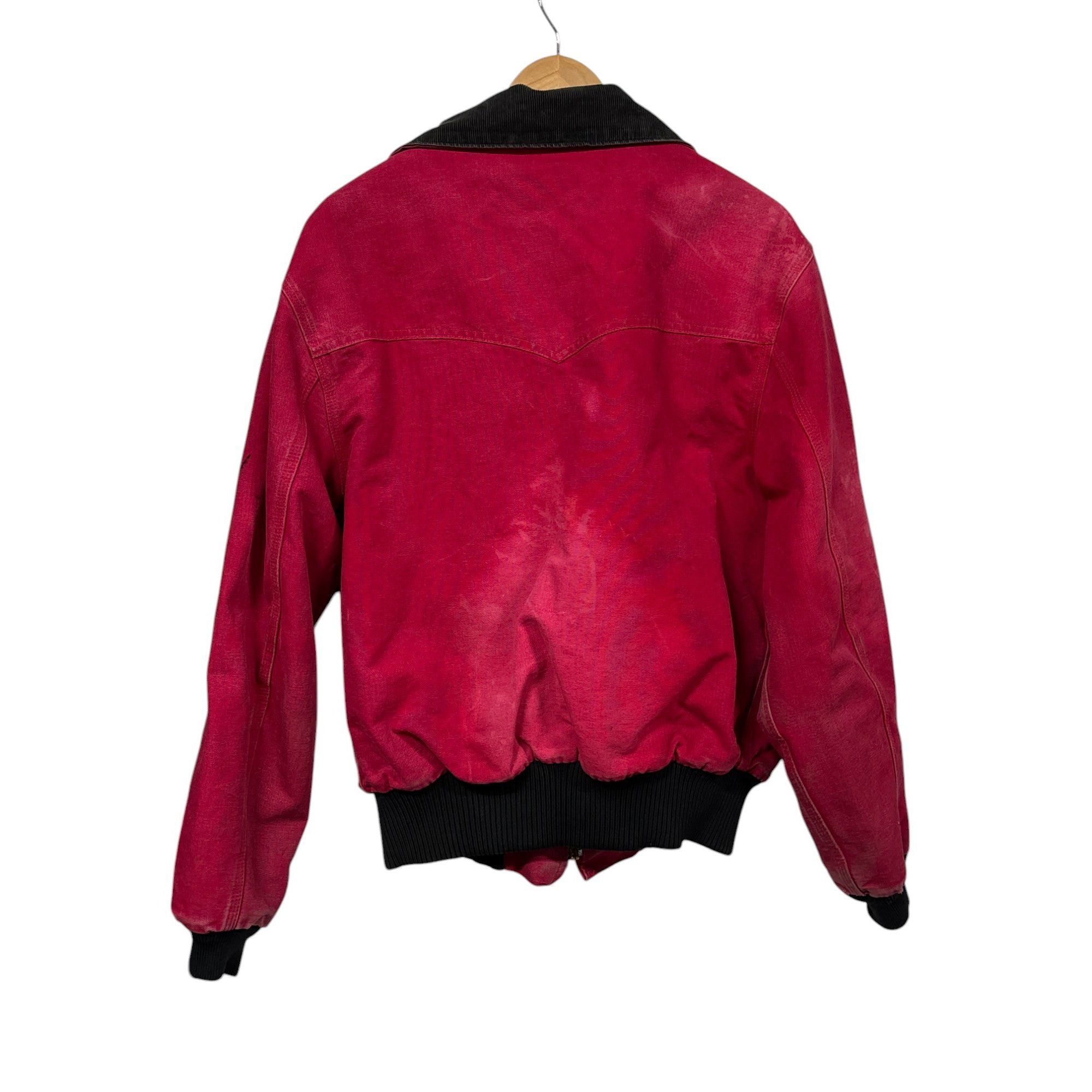 Carhartt Vintage Carhartt Red Santa Fe Faded Work Jacket Size L/XL Size US XL / EU 56 / 4 - 2 Thumbnail