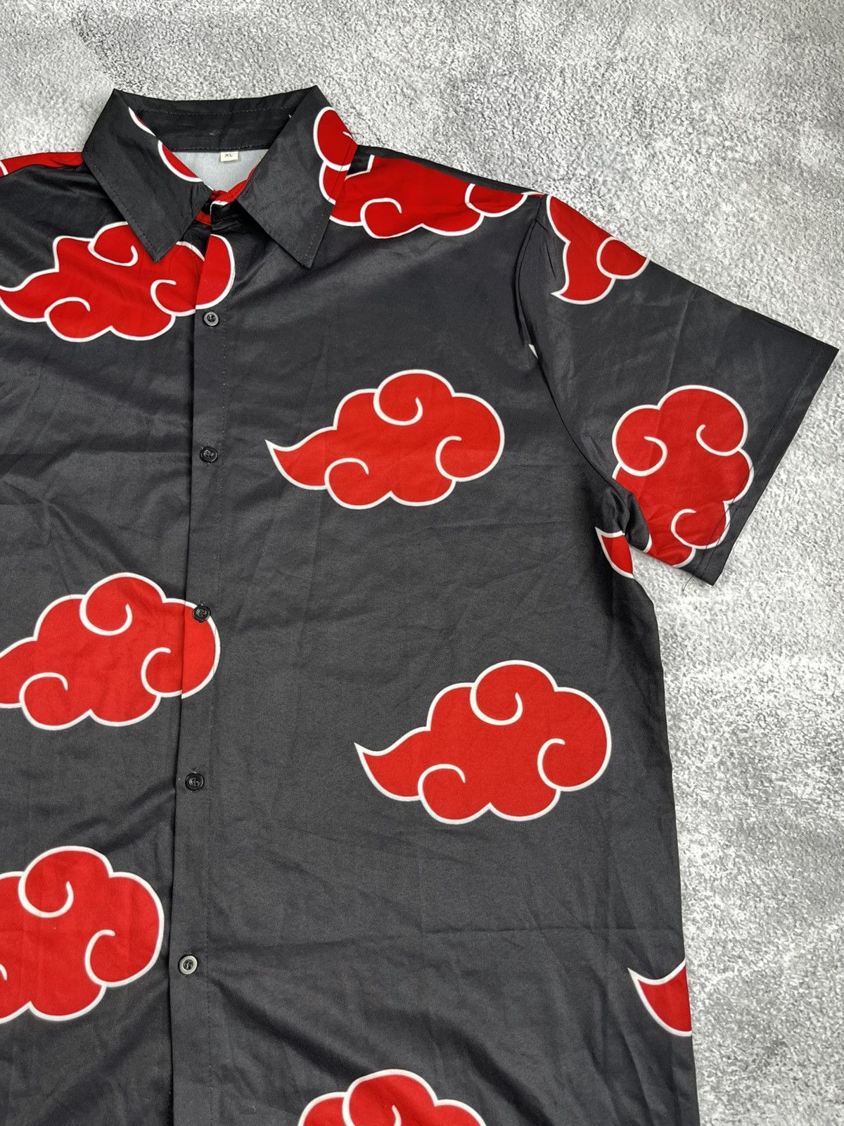 Anime Anime NARUT0 Akatsuki Summer T-shirts Short Sleeve Shirt Size US XL / EU 56 / 4 - 2 Thumbnail