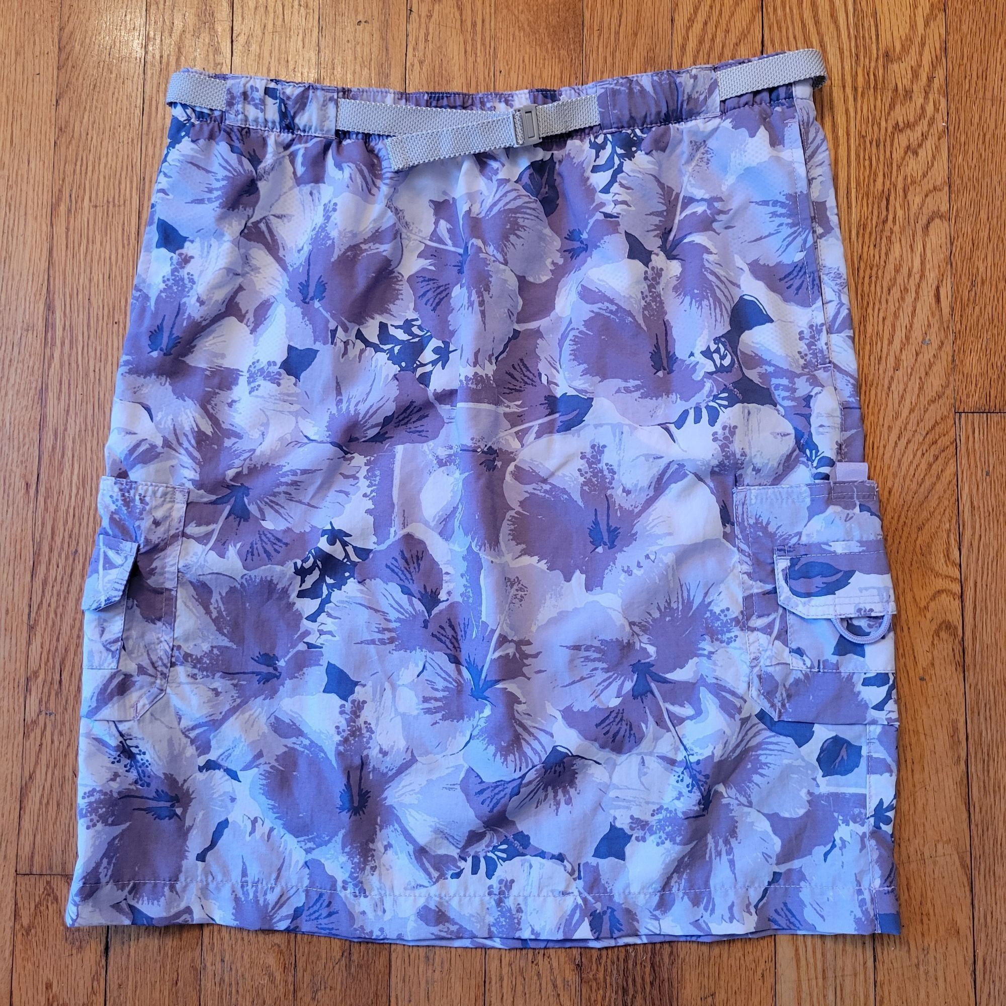 Columbia Columbia Purple Floral Skirt S Pockets Hiking Outdoor Cargo Size 32" / US 10 / IT 46 - 1 Thumbnail