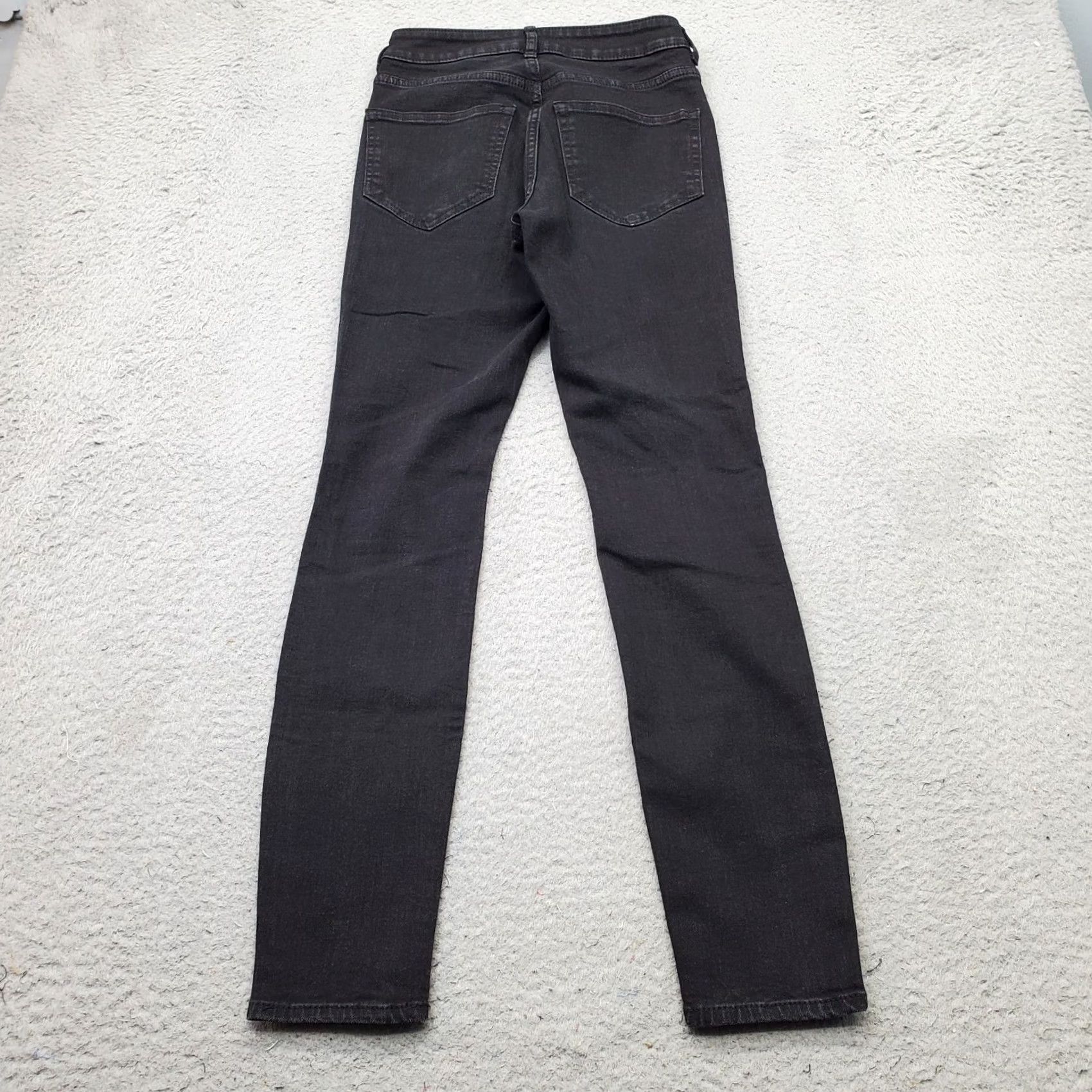 Denime & Denim Women 0 Black Curvy Jegging Jeans Ultra High Waist Ankle Length Denim Size 25" / US 0 / IT 36 - 2 Thumbnail