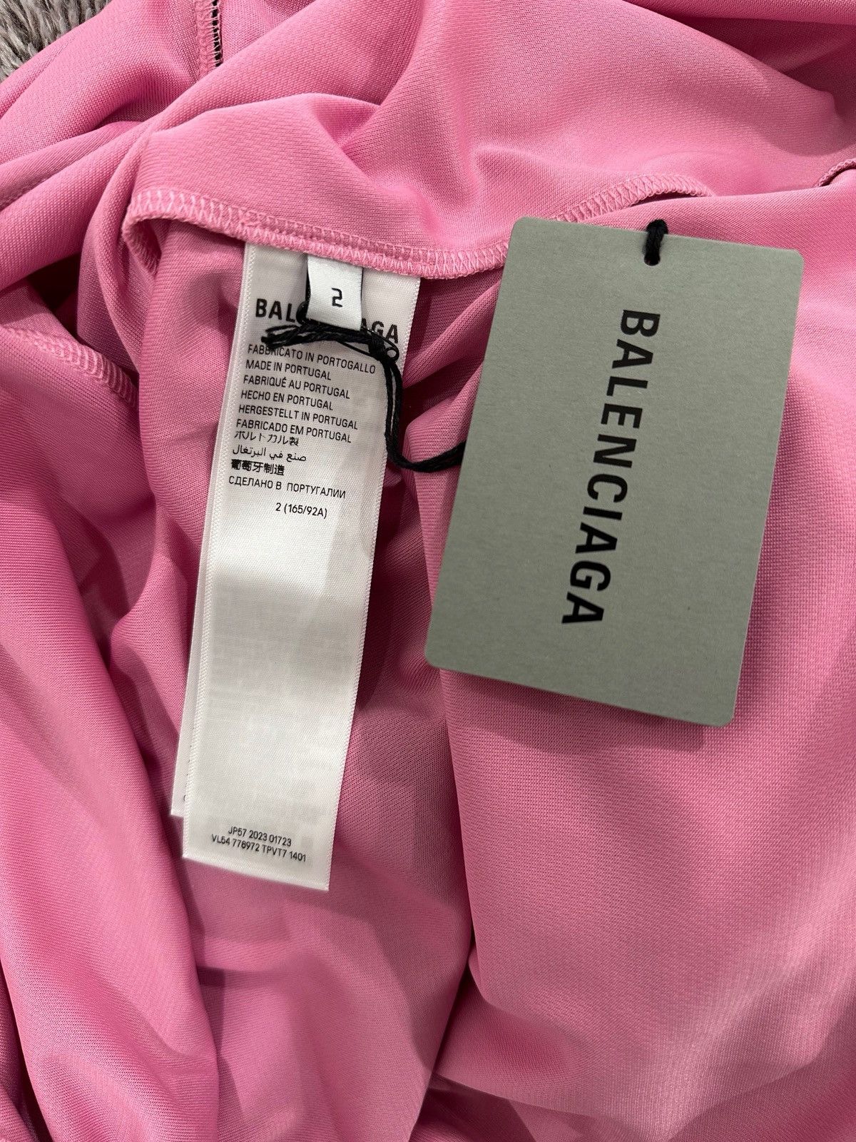 Balenciaga Balenciaga Pink Soccer Paris Jersey Longsleeve BNWT Size US M / EU 48-50 / 2 - 6 Thumbnail