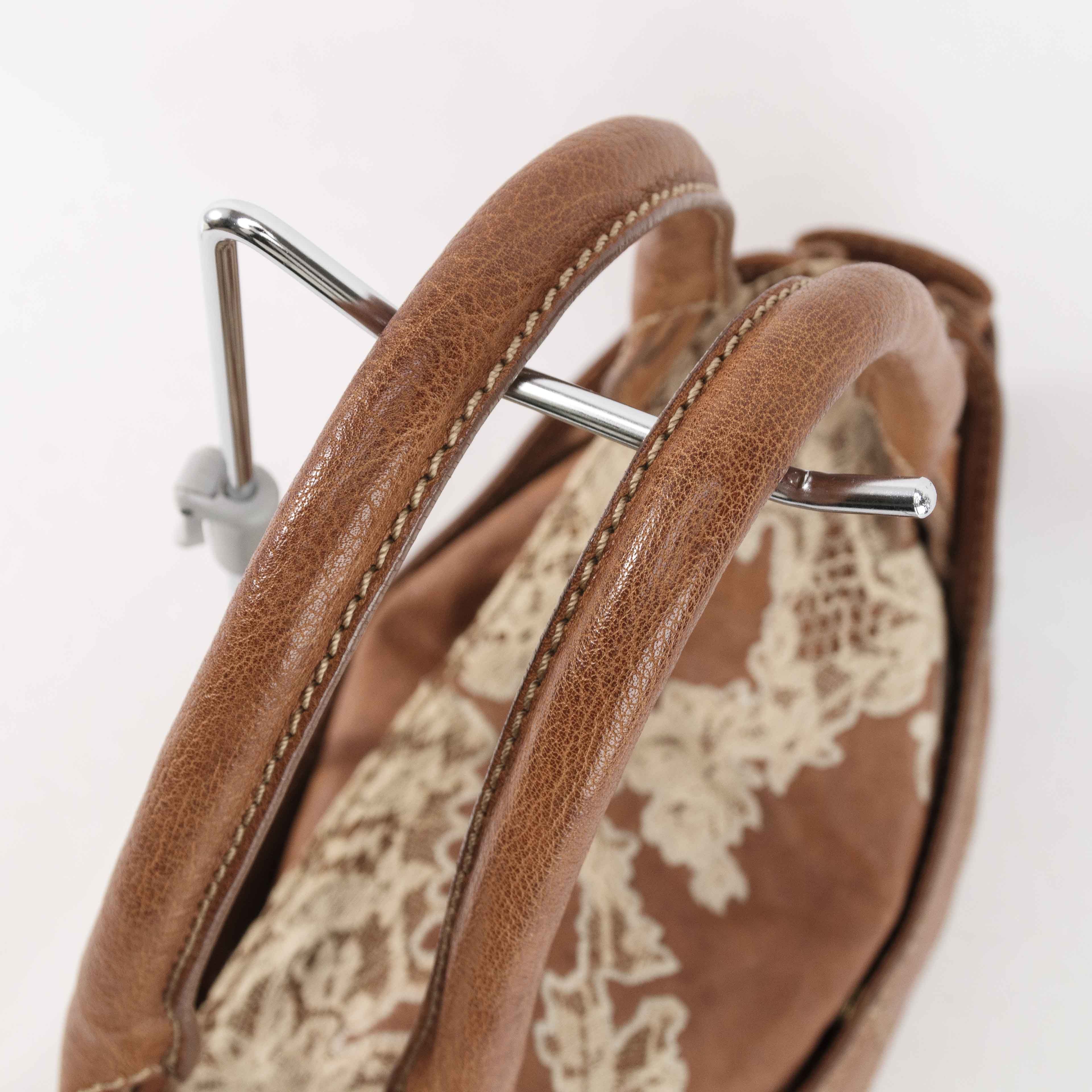 Valentino Valentino Garavani Maison Lace-Embroidered Leather Handbag Size ONE SIZE - 9 Thumbnail