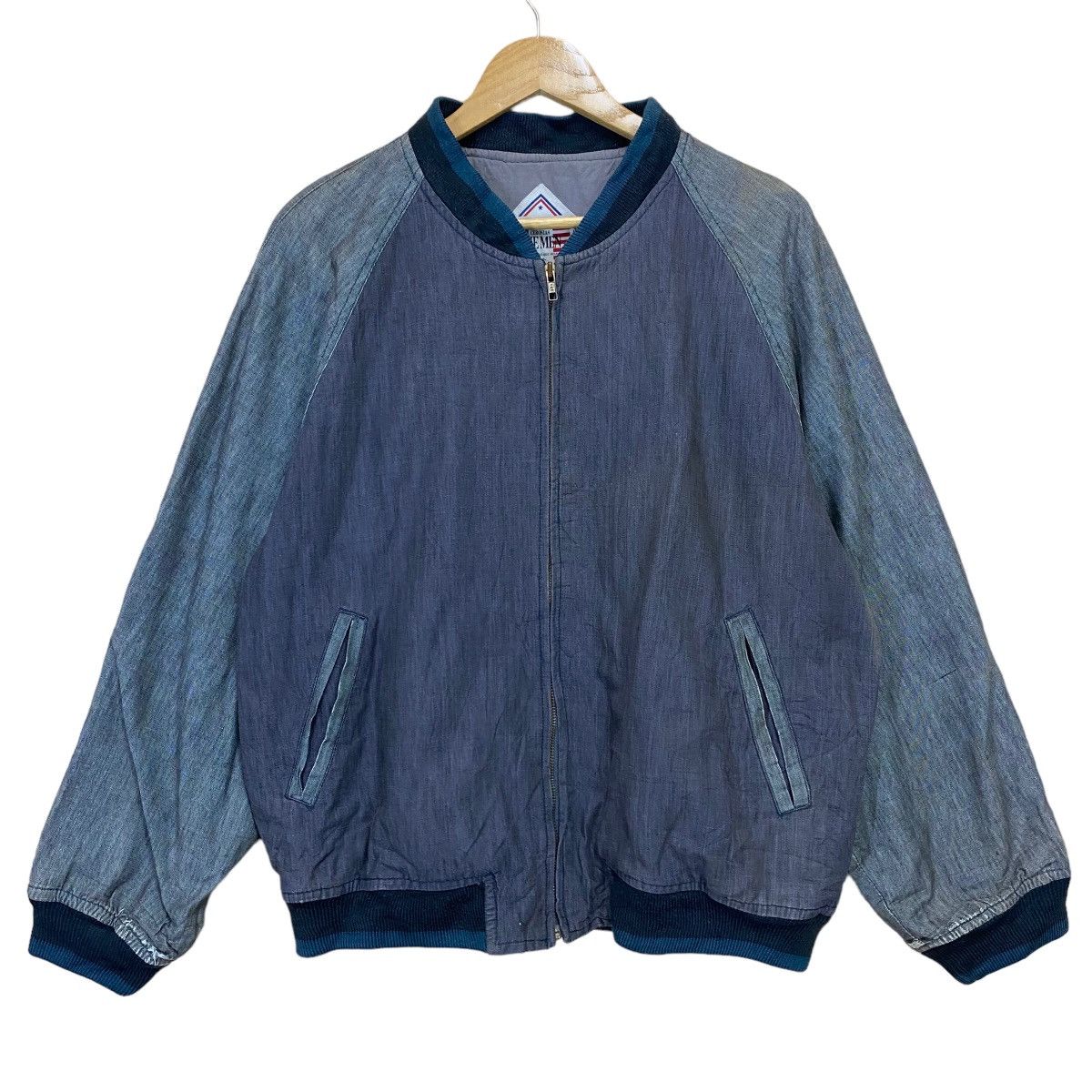 Japanese Brand JAPANASE THE MEN CERONIAS SUN FADED BOMBER JACKET Size US M / EU 48-50 / 2 - 1 Thumbnail