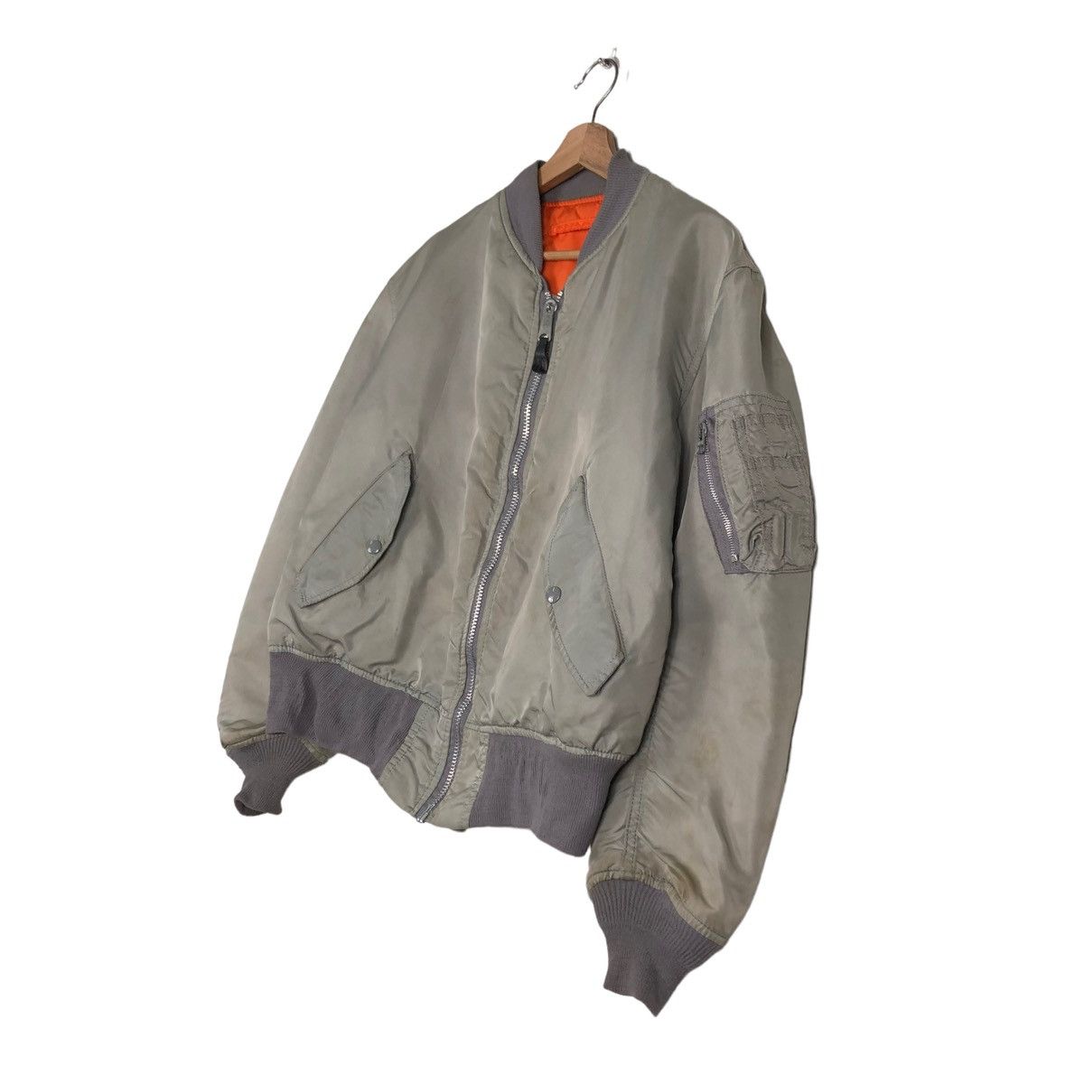 Vintage 🔥VINTAGE REVERSIBLE MA-1 BOMBER JACKET ALPHA INDUSTRIES Size US M / EU 48-50 / 2 - 2 Thumbnail