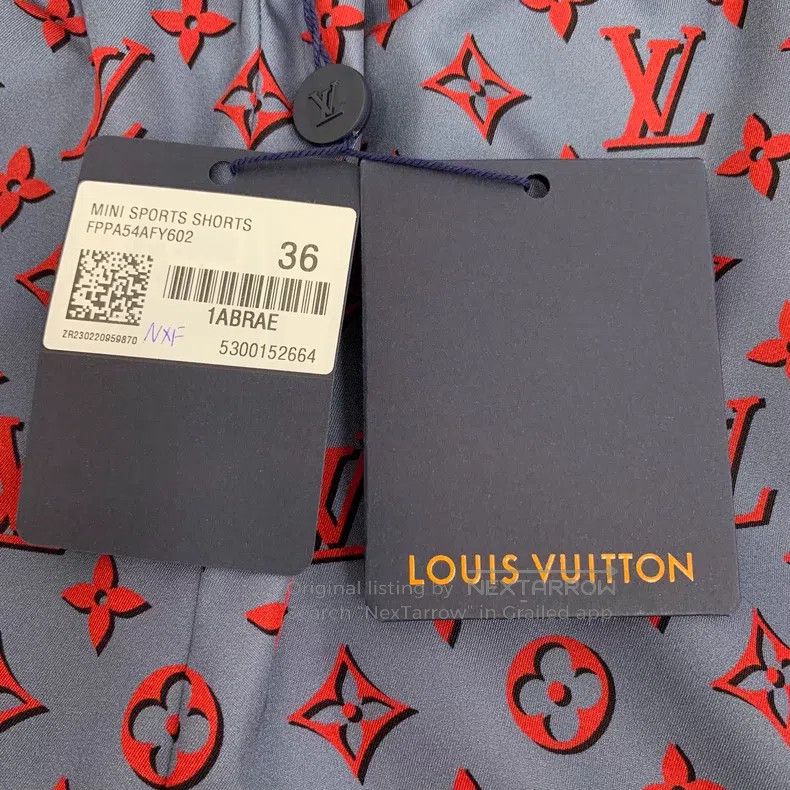 Louis Vuitton Louis Vuitton 23 color-block logo full print shorts Size US 36 / EU 52 - 6 Thumbnail