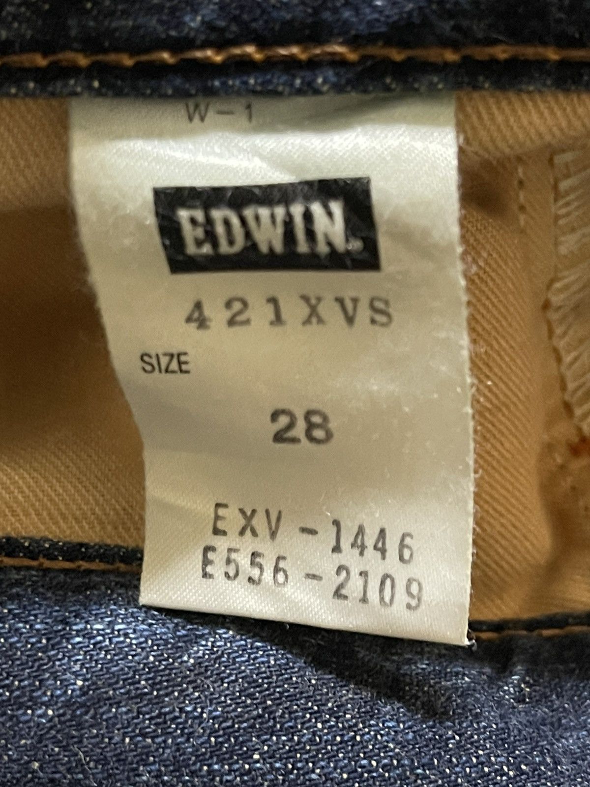 Edwin Edwin XV Exclusive Vintage Blue Mud Wash Distressed Baggy Size US 31 - 9 Thumbnail