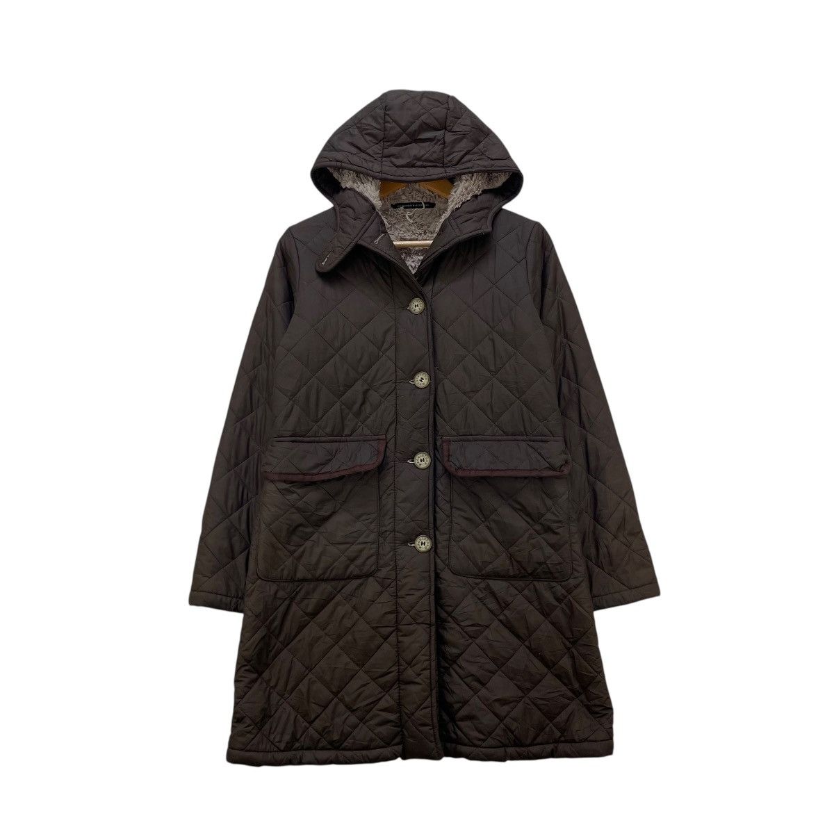 Mackintosh Vintage Mackintosh Scotland Quilted Shearling Hoodie Jacket Size S / US 4 / IT 40 - 1 Thumbnail