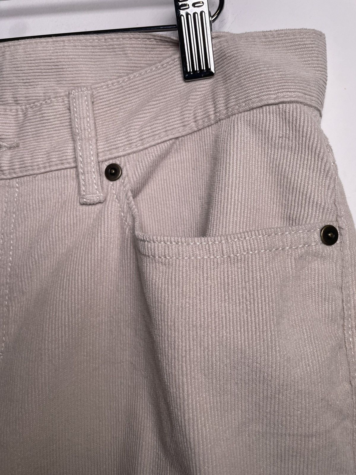 Banana Republic Banana Republic Slim Fit Corduroy Pants 30x30 Cream / Beige Size US 30 / EU 46 - 6 Thumbnail