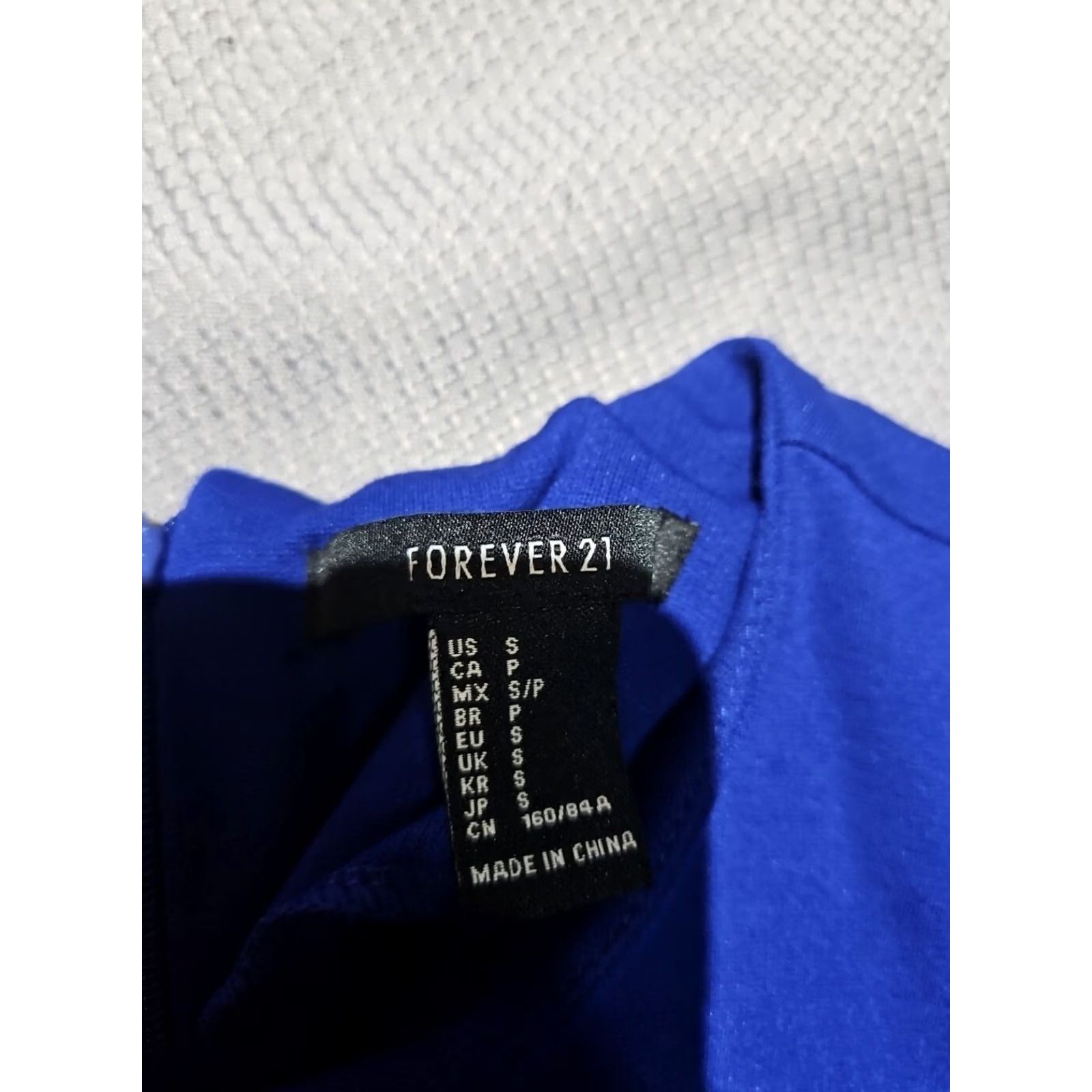 Forever 21 FOREVER 21 Dress Womens S Blue Zip Sheath Casual Career Preppy Minimalist Size S / US 4 / IT 40 - 7 Thumbnail