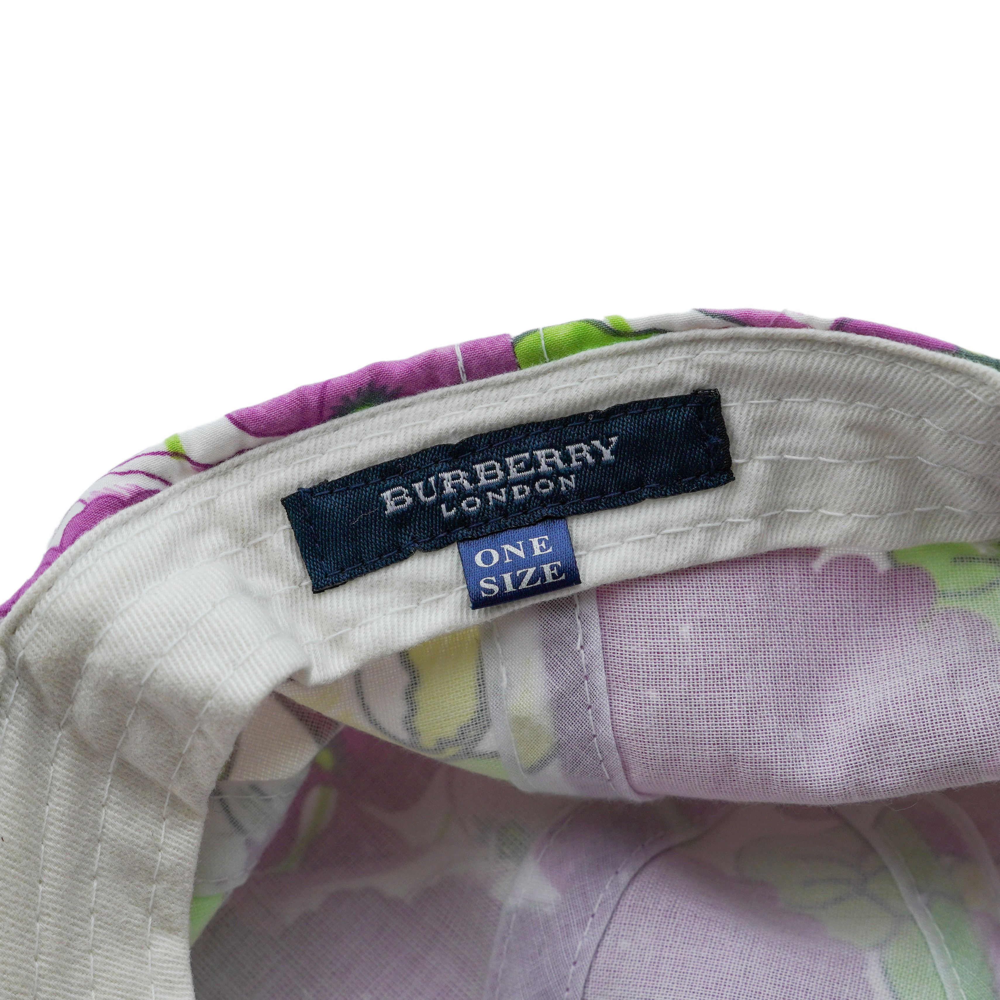 Burberry Burberry London Multicolor Floral Print Logo Baseball Cap Size ONE SIZE - 7 Thumbnail