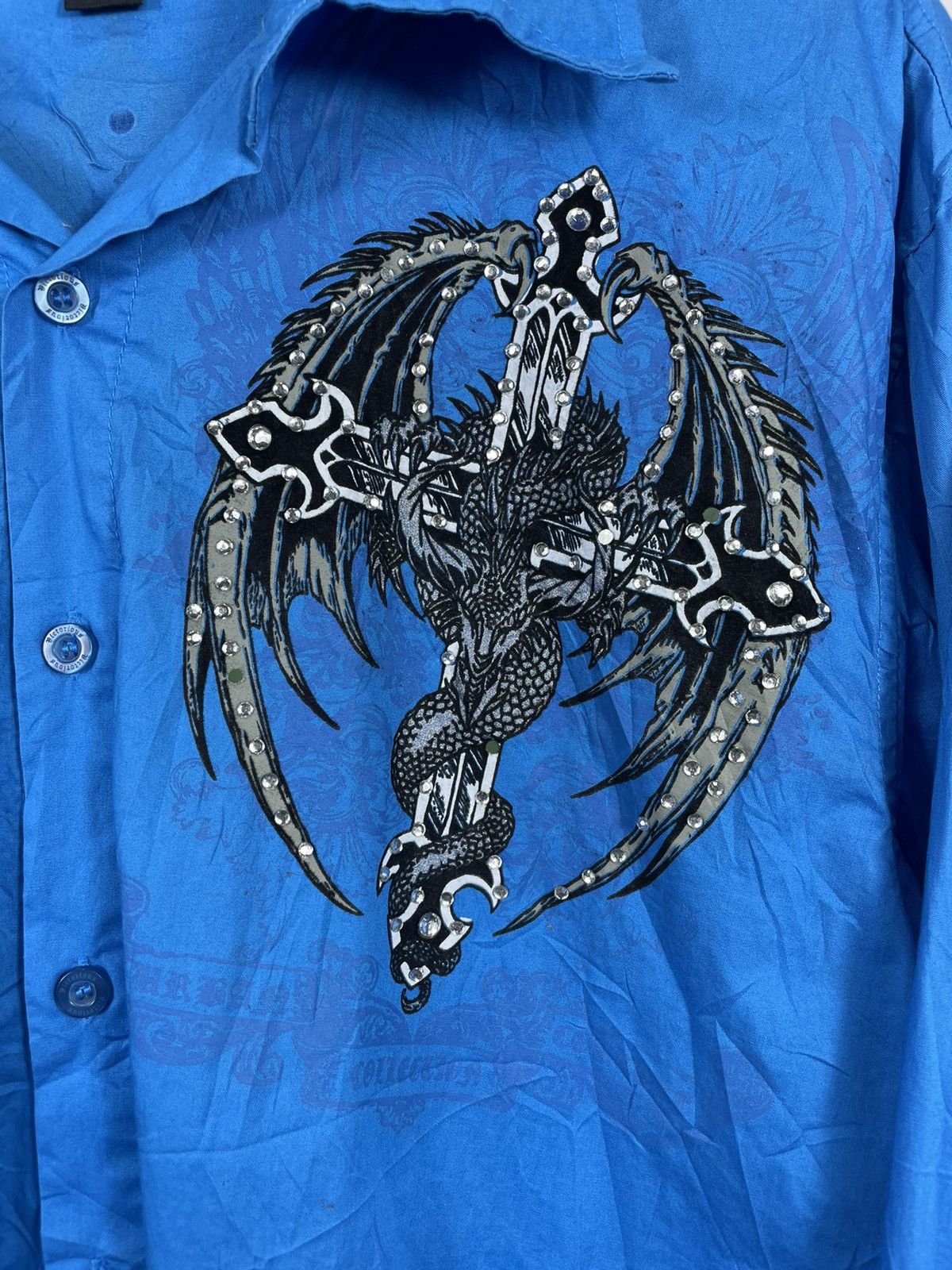 14th Addiction VIETORIUS CROSS DRAGON SHIRT BUTTON UP ifsix style Size US M / EU 48-50 / 2 - 5 Thumbnail