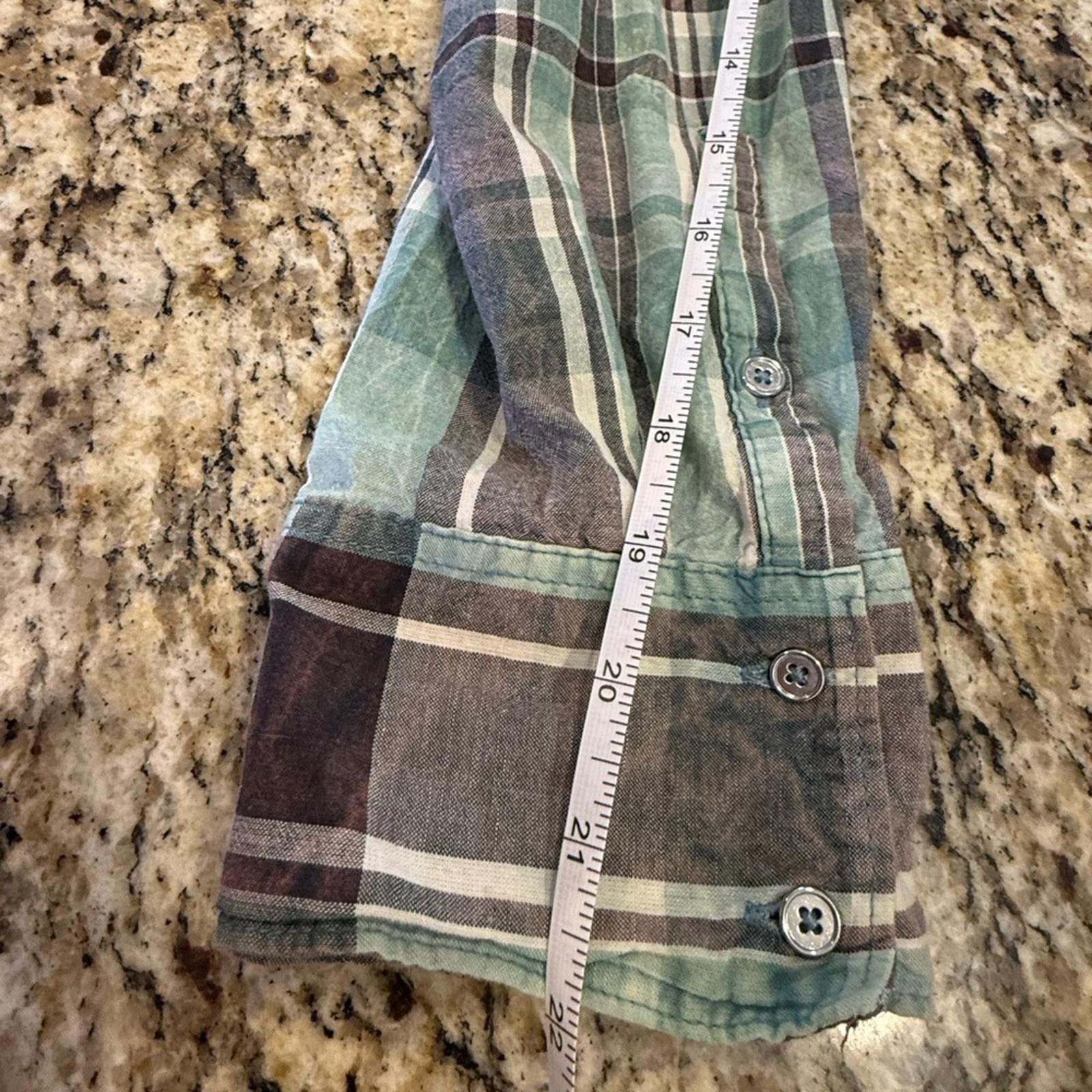 Other Overdrive western V neck ruffled button up shirt SZ LG Size L / US 10 / IT 46 - 11 Thumbnail