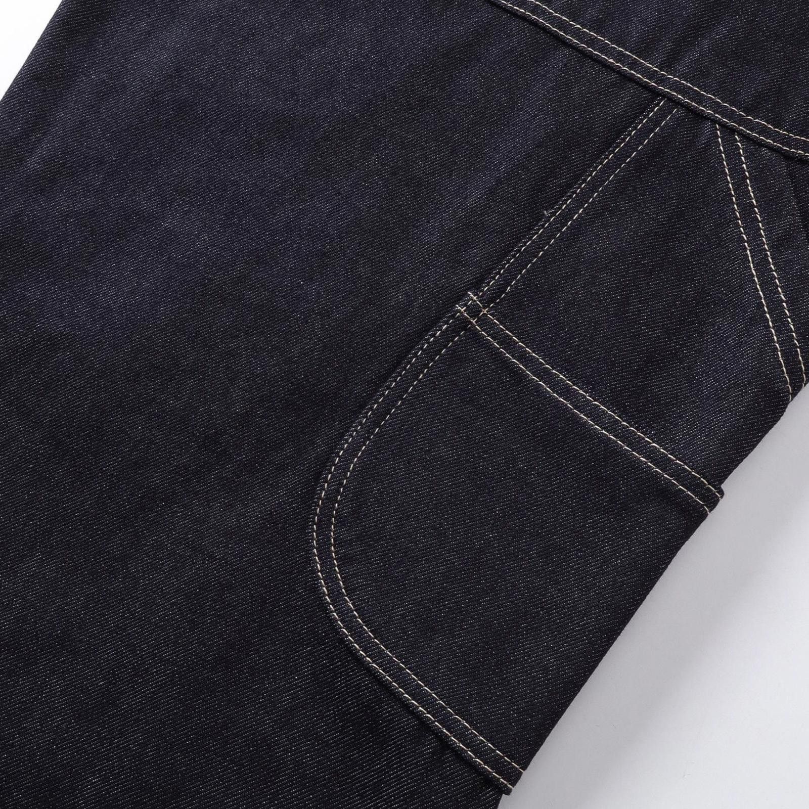 Japanese Brand Black Wide Leg Denim Jeans, Loose Fit Carpenter Pants Size US 30 / EU 46 - 3 Thumbnail