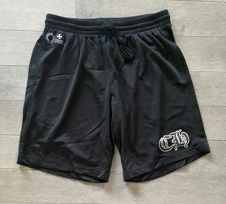 Chrome Hearts Chrome Hearts Mesh Varsity Shorts Black | Grailed